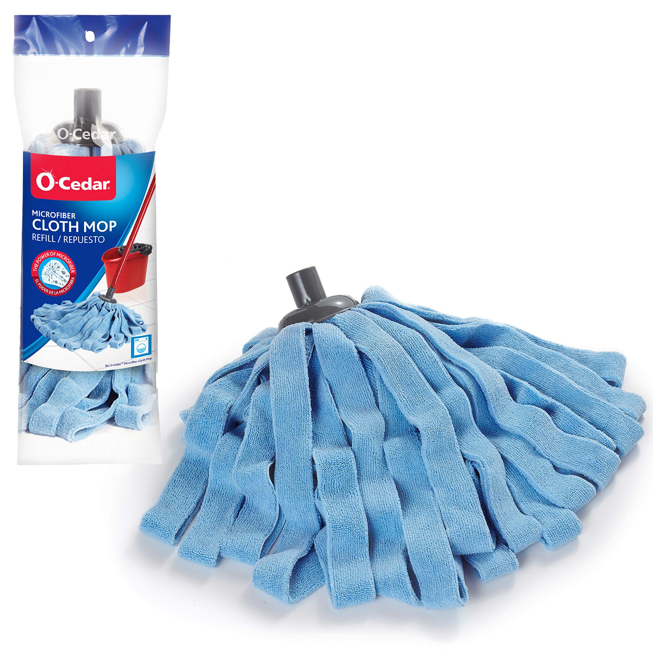 O-Cedar Microfiber Mop Refill Pads - 12 Pack | Super Absorbent & Reusable Cleaning Cloths for Floors, Hardwood & Tile | Perfect for Kitchen, Bathroom & Home Cleaning