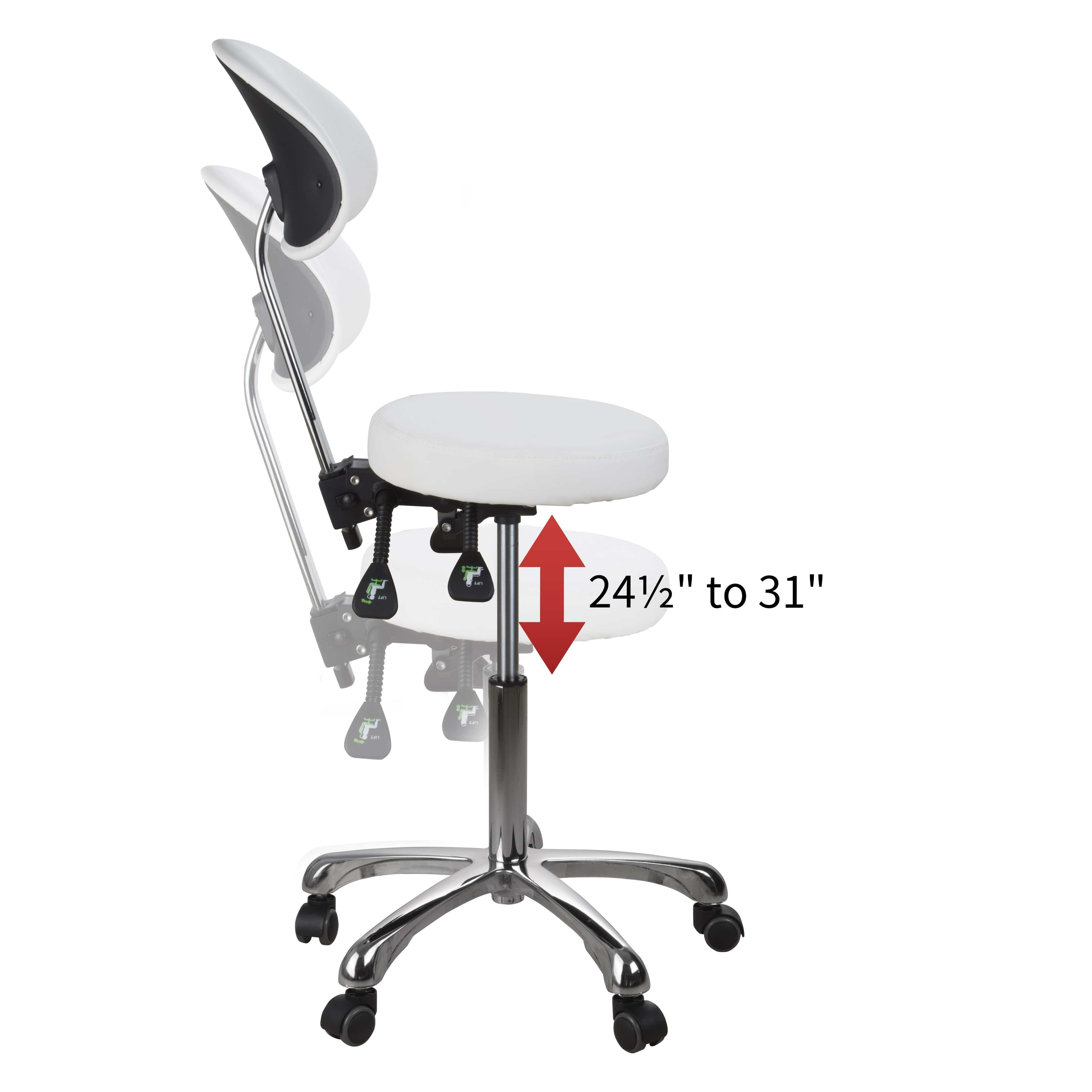 Professional Adjustable Beautician & Salon Stool 1025B - Ergonomic Hydraulic Hairdressing Chair for Barber Shops, Salons & Home Use