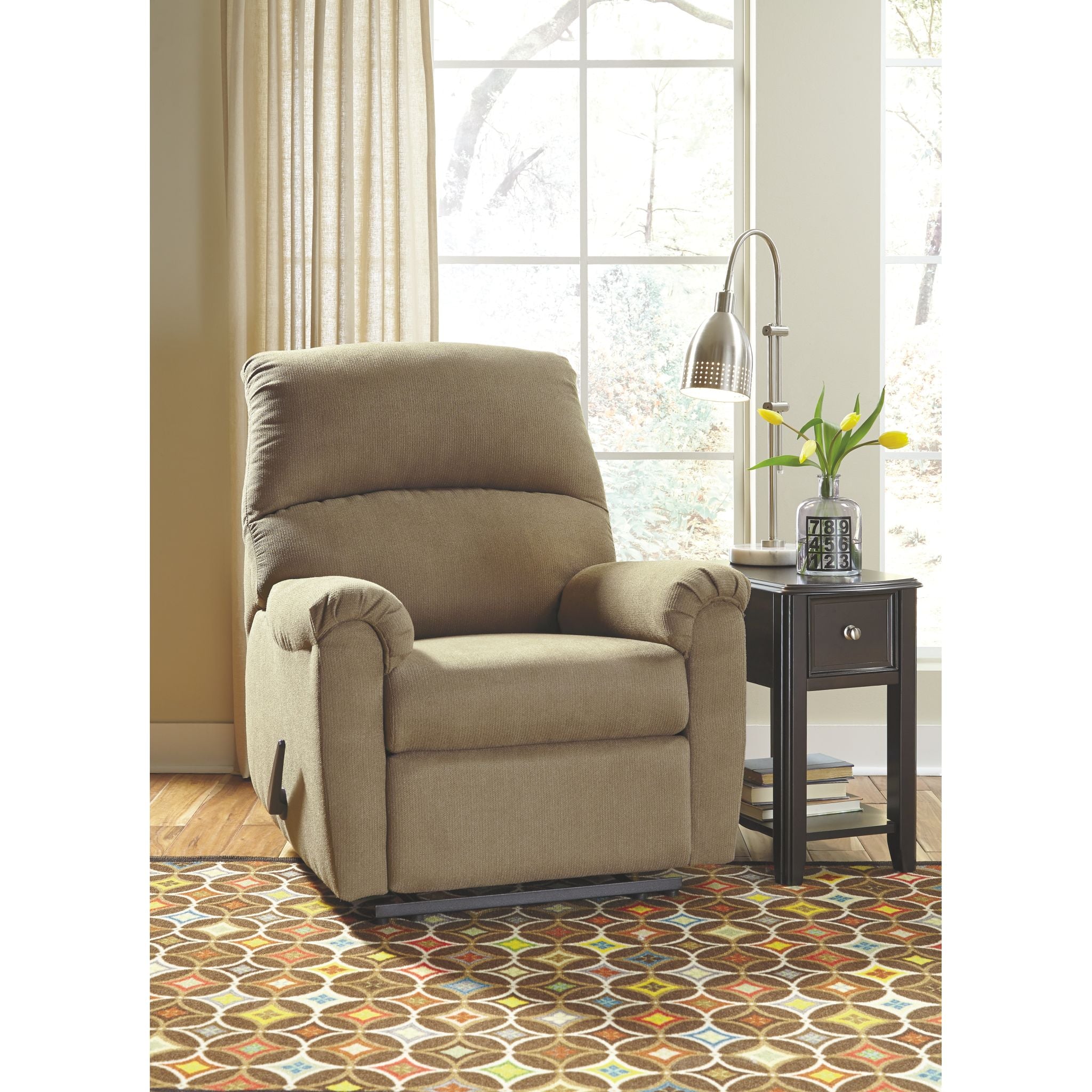 Modern Chairside End Tables - Small Side Table for Living Room, Bedroom & Office - Perfect for Holding Lamps, Books & Drinks