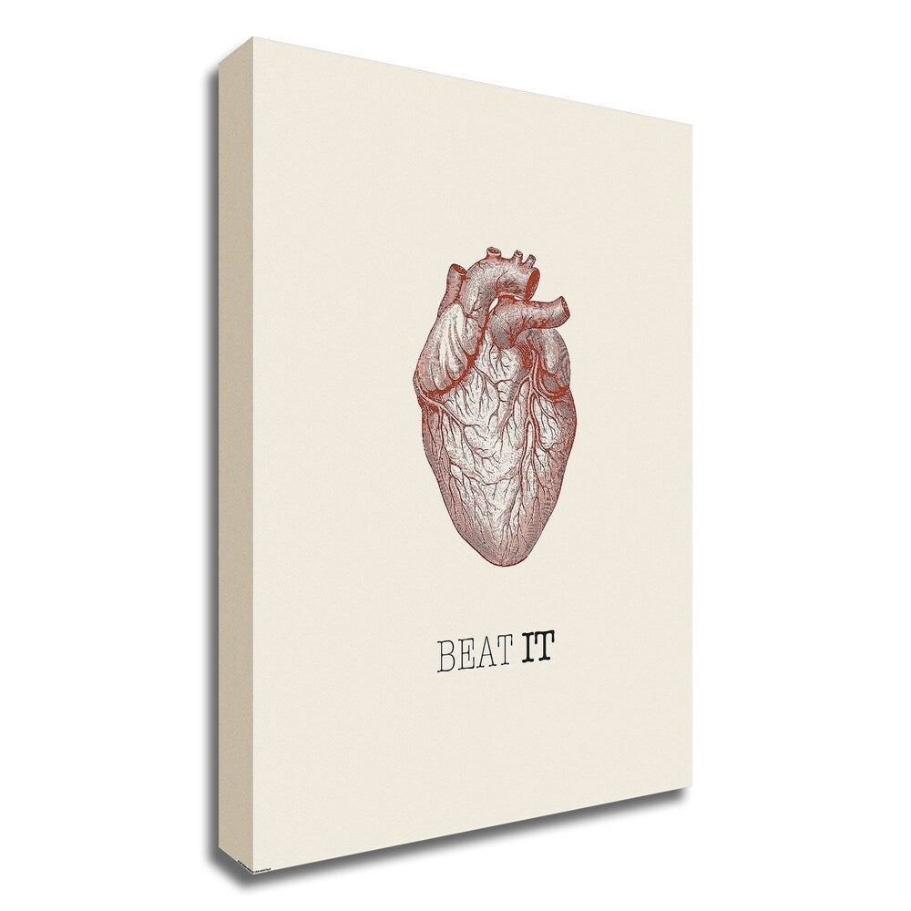 Beat It by GraphINC - Premium Canvas Wall Art Print, Ready to Hang - Perfect for Living Room, Bedroom & Office Decor