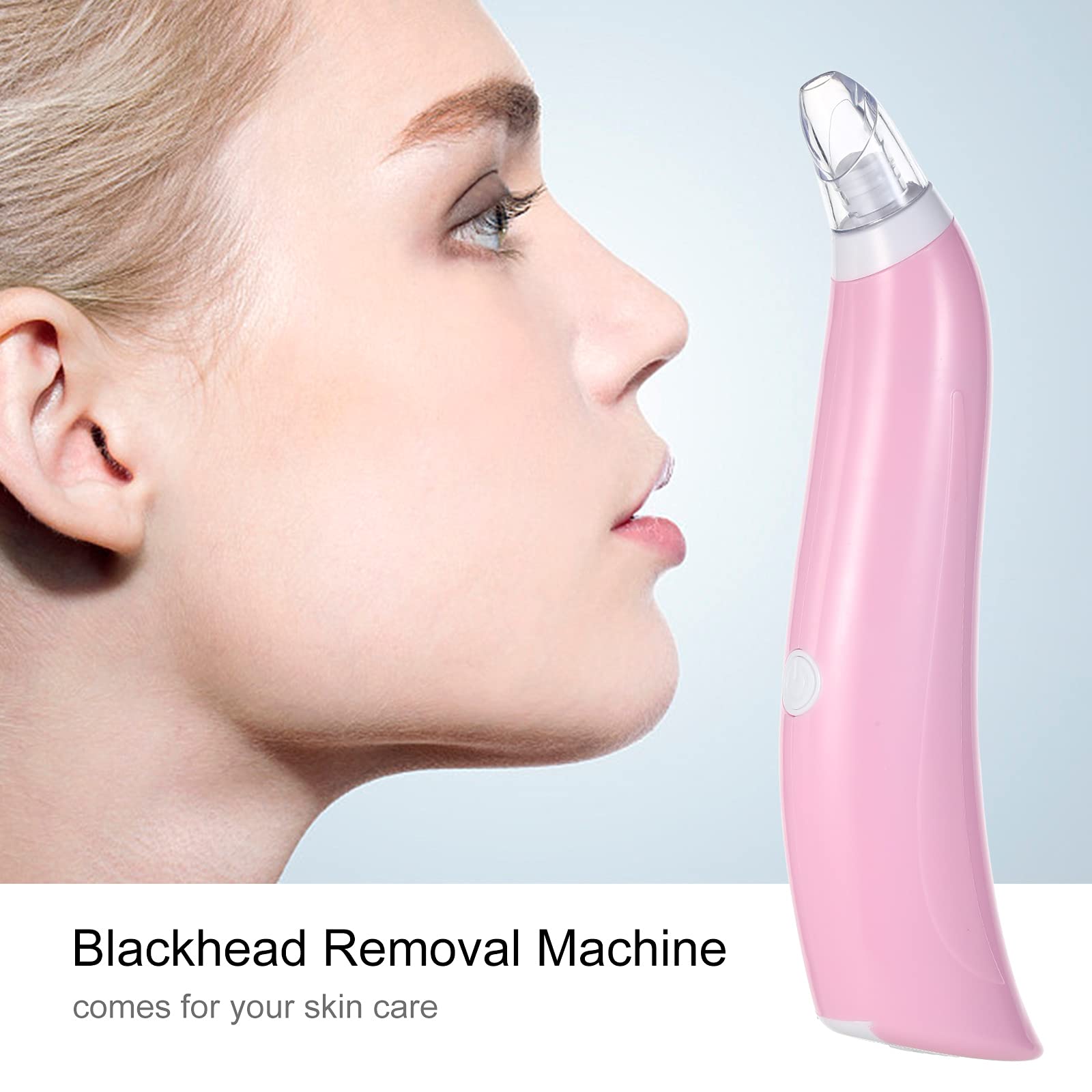 EXCLUZO Portable Blackhead Remover - Battery Powered Facial Pore Cleanser for Acne & Blackhead Removal - Skin Cleaning Tool for Deep Pore Cleansing at Home or Travel - Perfect for Daily Skincare Routine & Spa Treatments