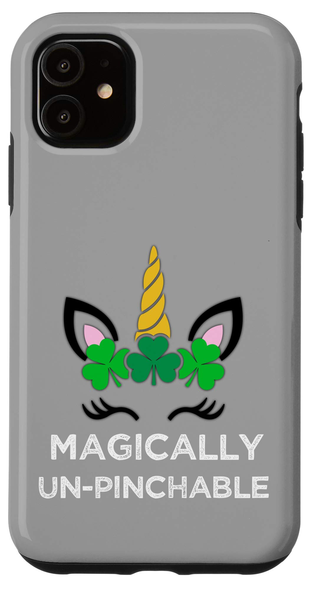 iPhone 11 Case - St. Patrick's Day Unicorn & Leprechaun Design - Protective Phone Cover for Parties & Festive Celebrations