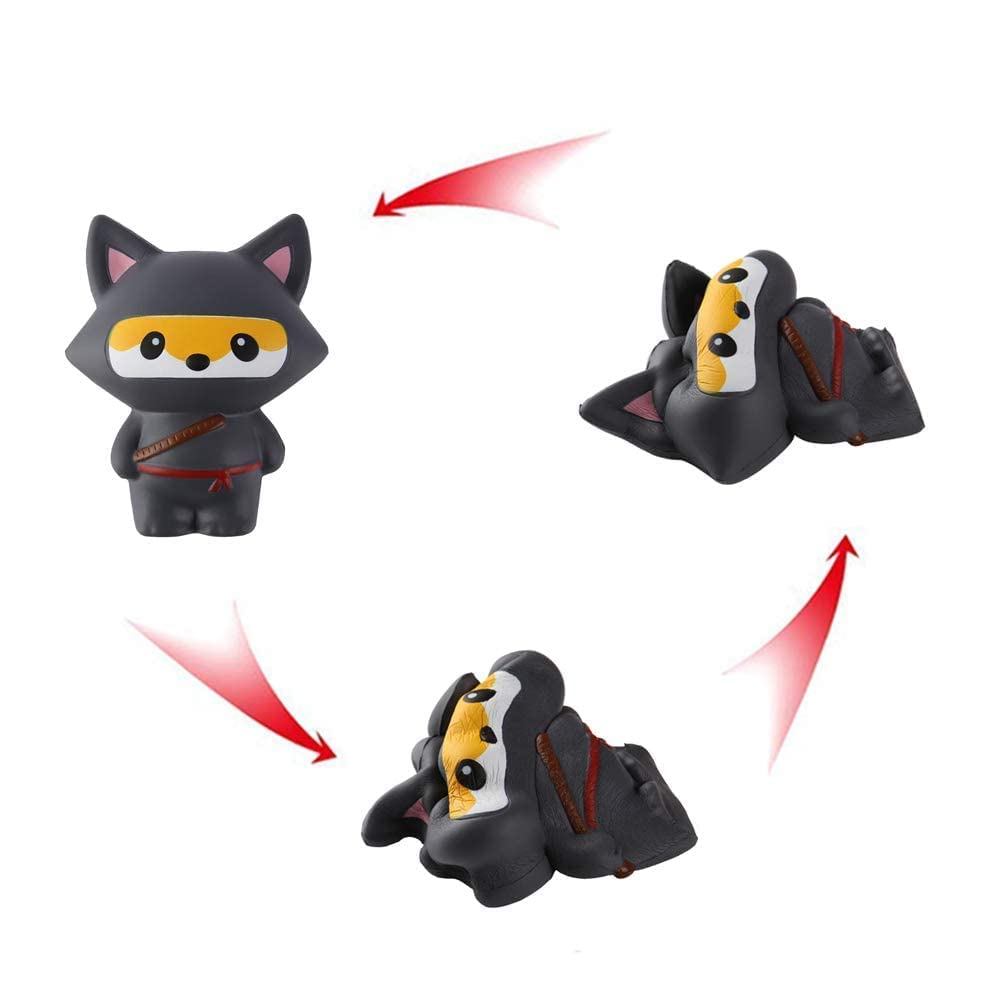 Anboor Jumbo Ninja Squishies - Slow Rising Kawaii Perfumed Animal Toys for Stress Relief