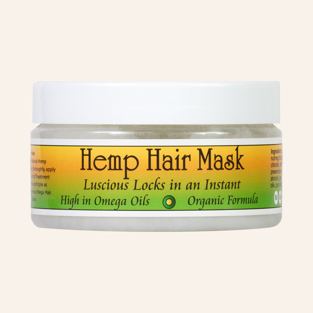 Organic Hemp Hair Mask for Dry & Damaged Hair - Deep Conditioning Treatment with Natural Oils - Perfect for Salon-Quality Hair Care at Home