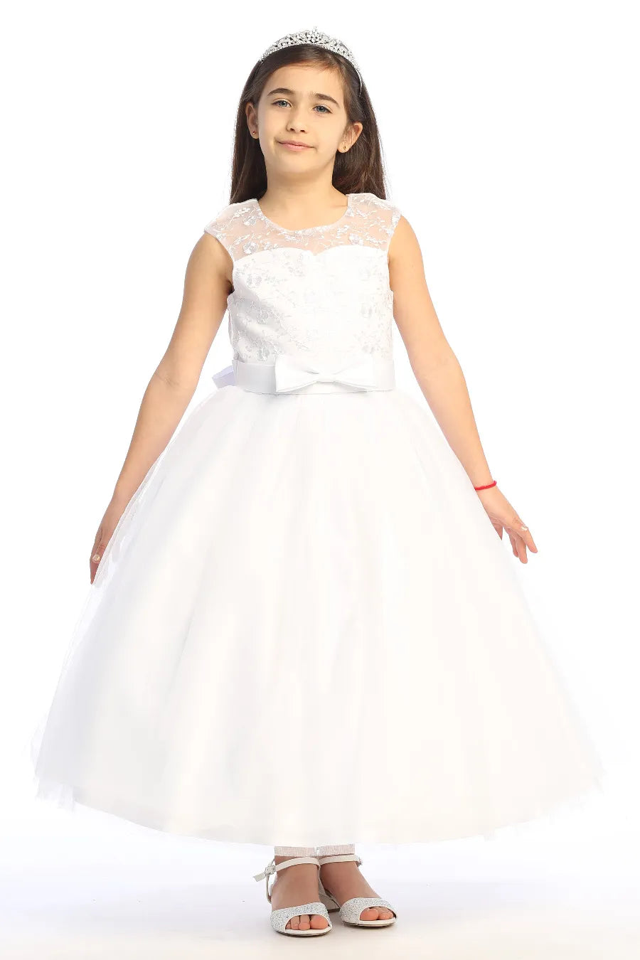 KE07 Elegant Flower Girl Dress for Weddings & Special Occasions - Perfect for Parties, Pageants & Celebrations