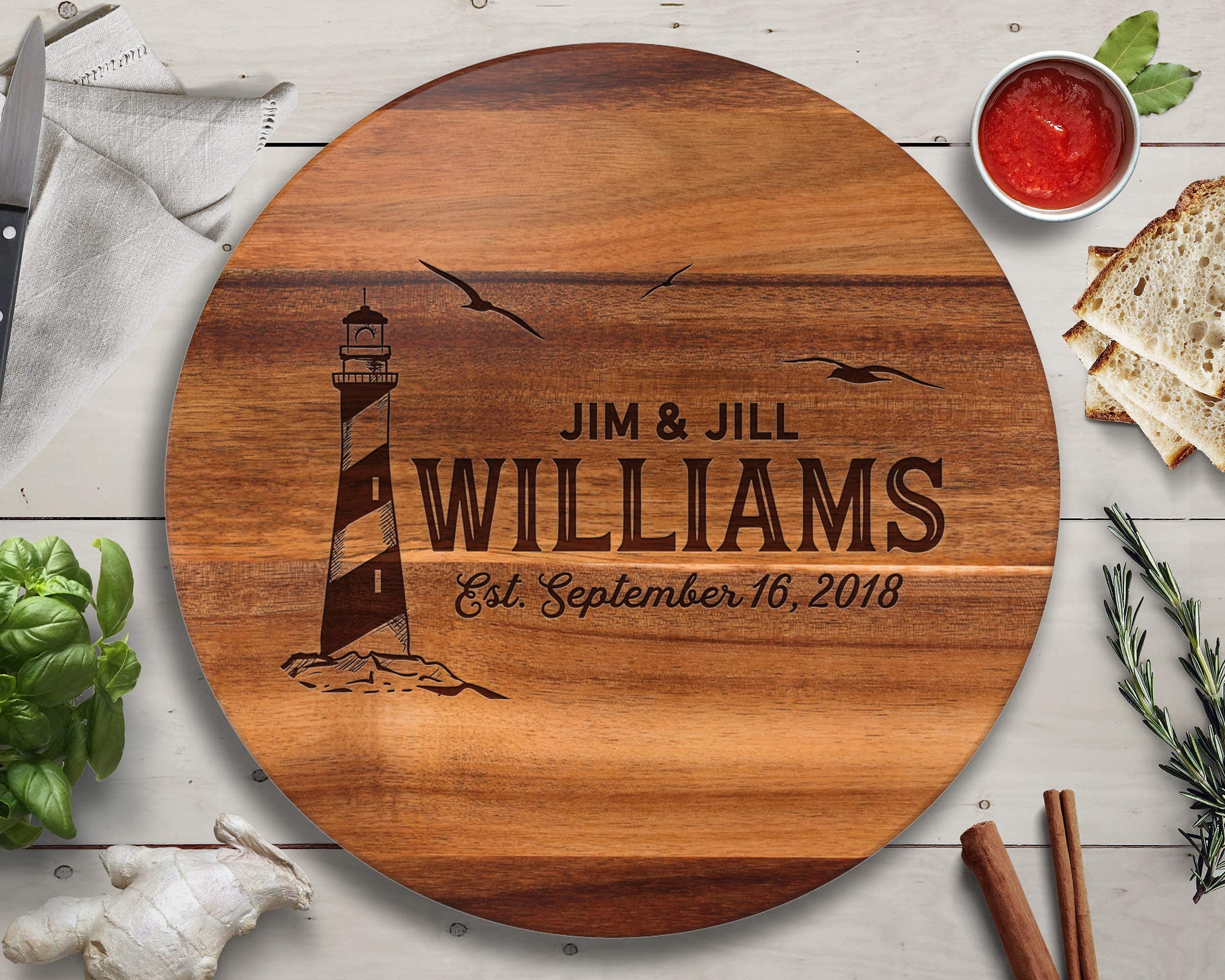 Wood Lazy Susan Turntable - Handcrafted Wooden Spinning Tray for Dining & Decor - Custom Personalized Kitchen Organizer - Perfect for Dinner Parties, Spice Storage & Home Decor Gifts