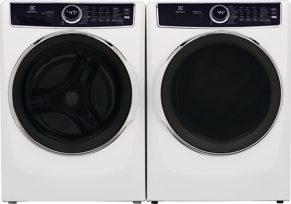 Electrolux ELFG7637AW 8.0 Cu. Ft. White Front Load Gas Steam Dryer - Perfect for Large Families & Laundry Rooms