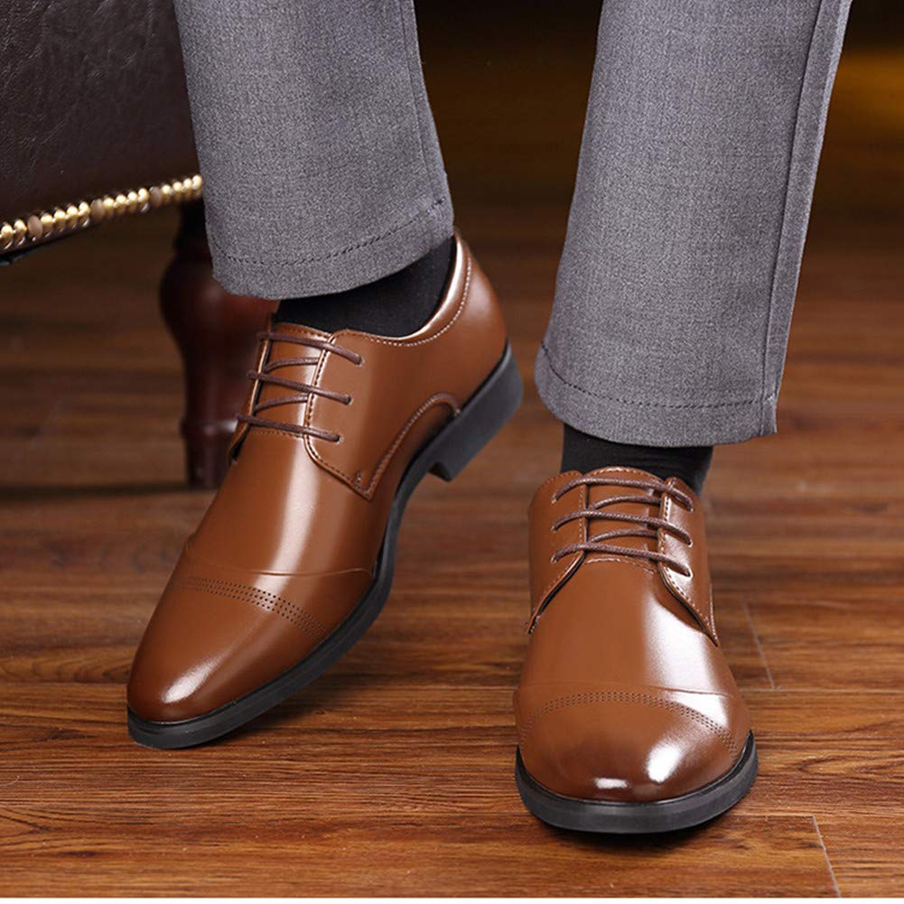 Men's Genuine Leather Oxford Loafers - Comfortable Business Casual Shoes for Work, Driving & Walking - Stylish Boat Moccasins for Office, Travel & Everyday Wear
