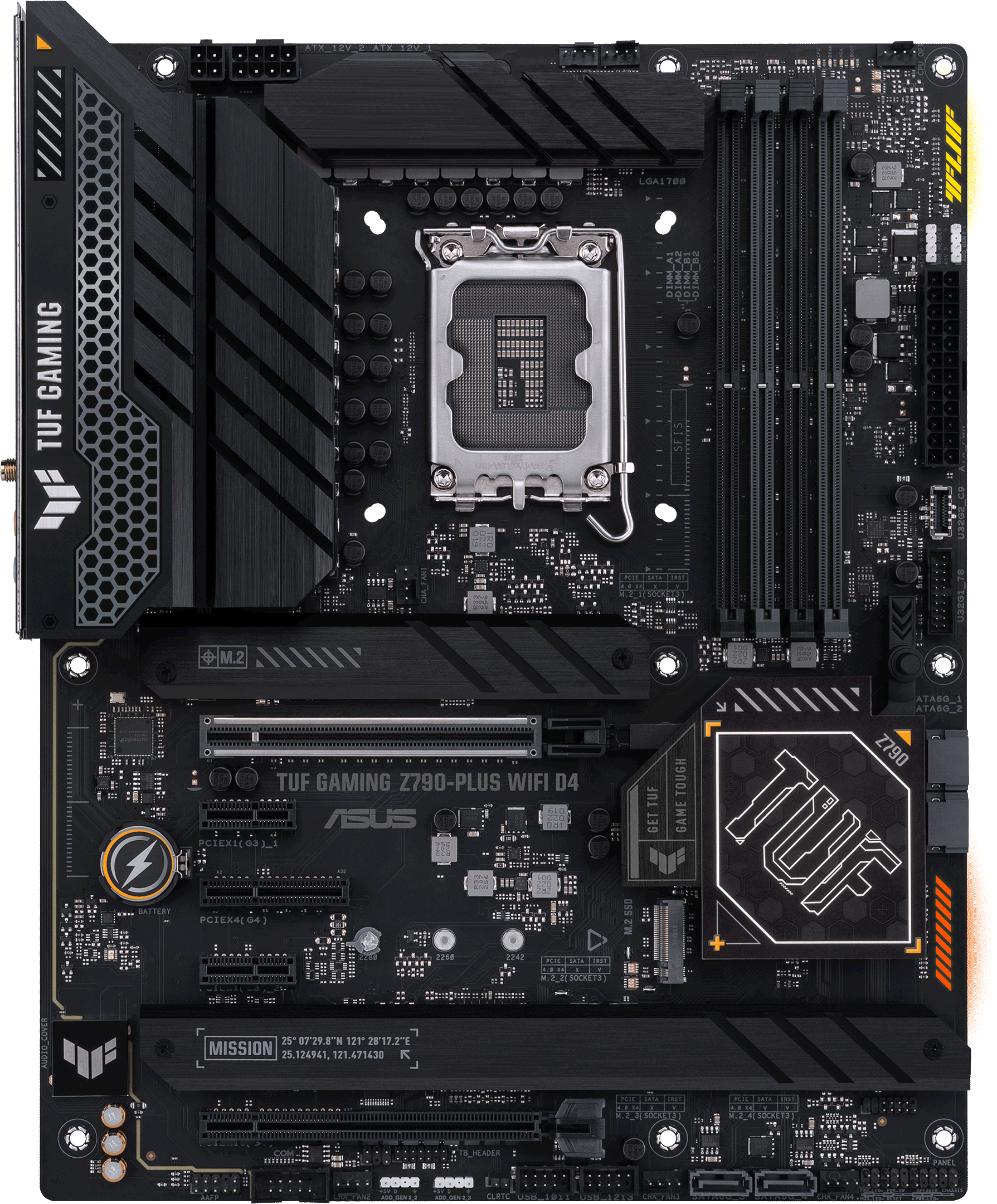 ASUS TUF GAMING Z790 PLUS WIFI D4 ATX Motherboard - Intel LGA 1700 Socket, DDR4 RAM, PCIe 5.0, Dual M.2, WiFi 6 - Perfect for Gaming PCs and High-Performance Workstations
