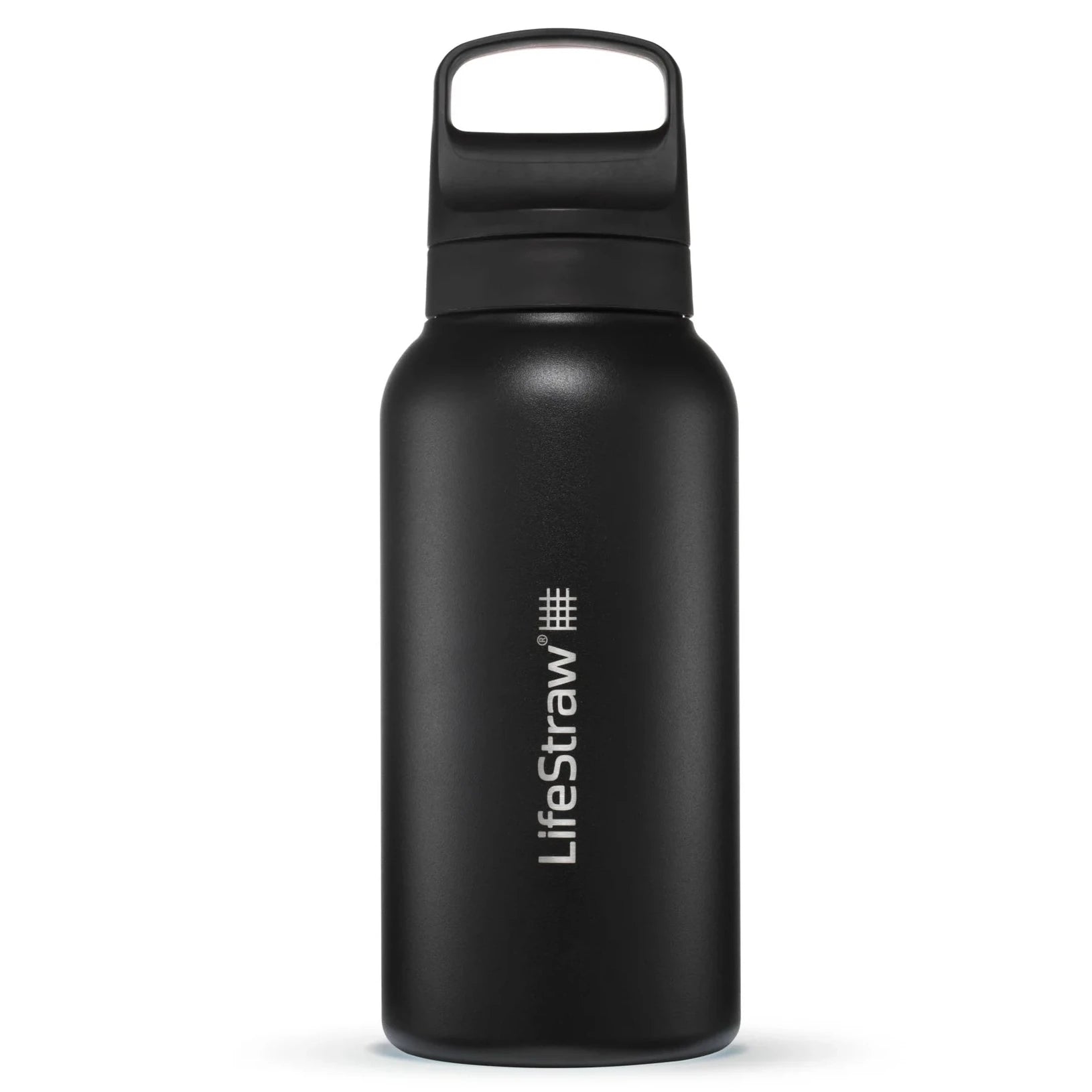 LifeStraw Go 2.0 Stainless Steel Water Filter Bottle - 1L BPA-Free Portable Water Purifier for Hiking, Camping & Travel - Removes 99.9% of Bacteria & Parasites