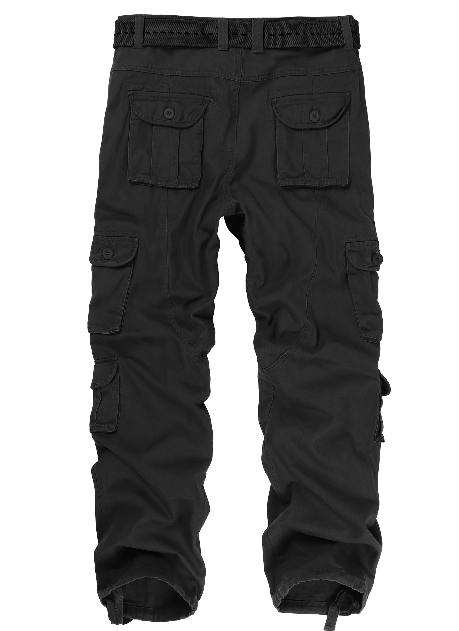 Men's Camo Cargo Pants - Cotton Ripstop Tactical Pants for Outdoor Adventure, Hiking & Work - Durable Multi-Pocket Utility Pants (No Belt Included) - Perfect for Camping, Hunting & Casual Wear
