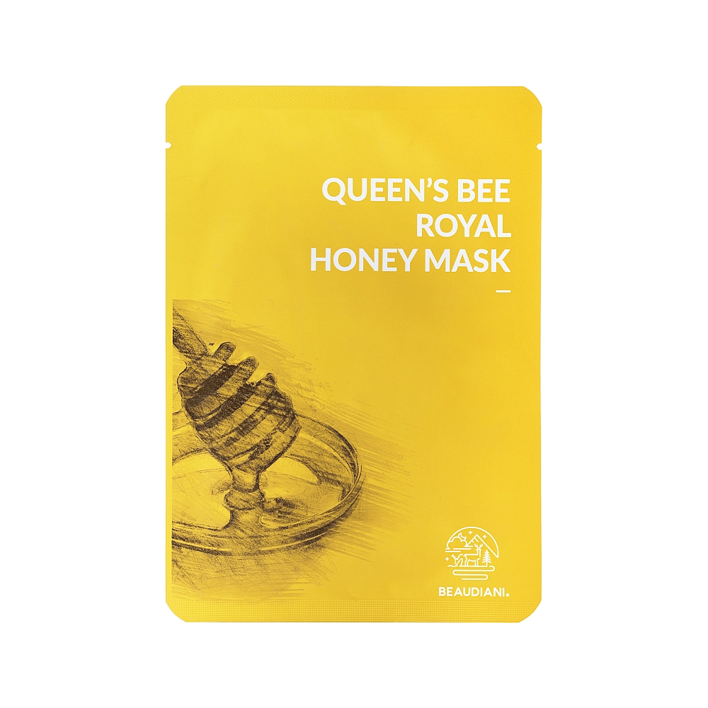 BEAUDIANI Queen's Bee Royal Honey Face Mask - 10 Pack for Hydrating & Brightening Skin - Perfect for Spa Day & Night Skincare Routine