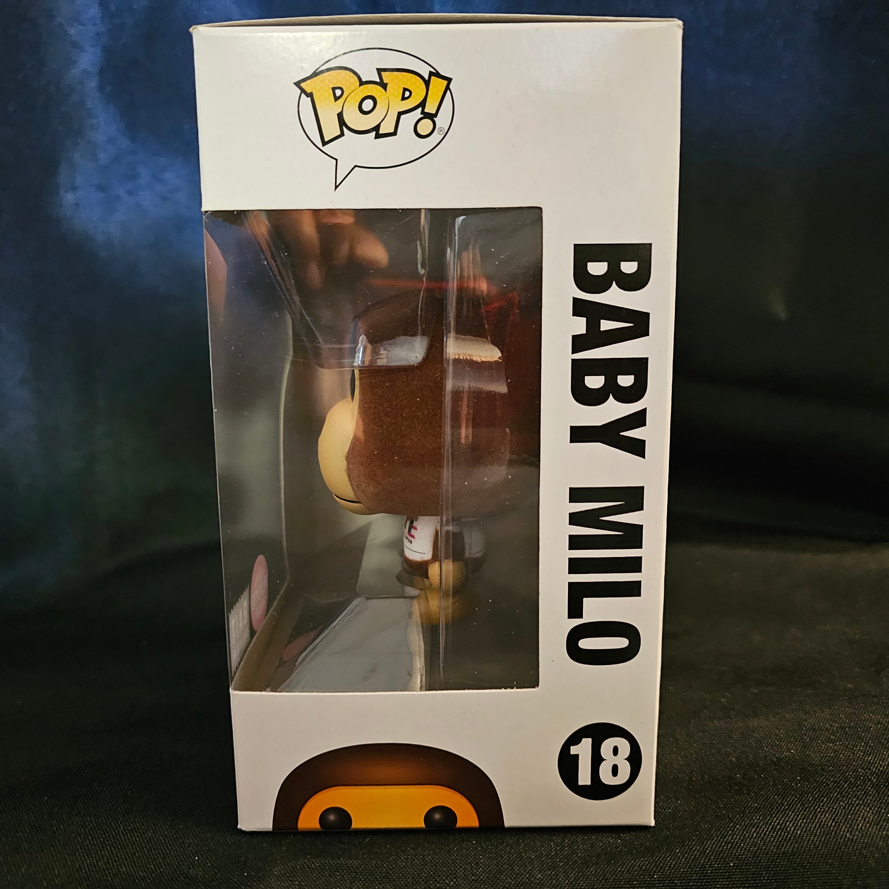 Exclusive BAPE Flocked Baby Milo Pop! Vinyl Figure - Bait Limited Edition Collectible [18] - Perfect for Anime Fans, Streetwear Enthusiasts, and Pop Culture Collectors