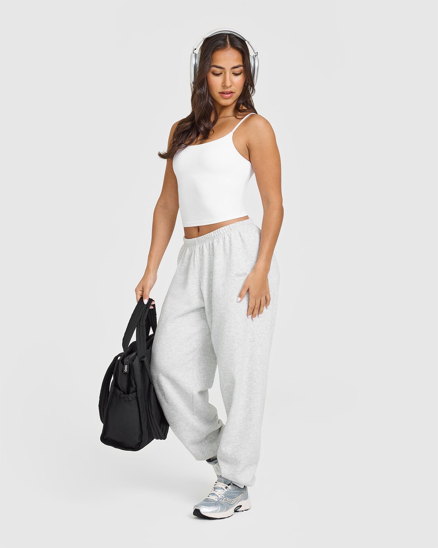 SoftMotion™ Strappy Mid Vest with Built-in Bra Shelf - Women's Comfortable Workout Top | White | Ideal for Yoga, Running & Gym