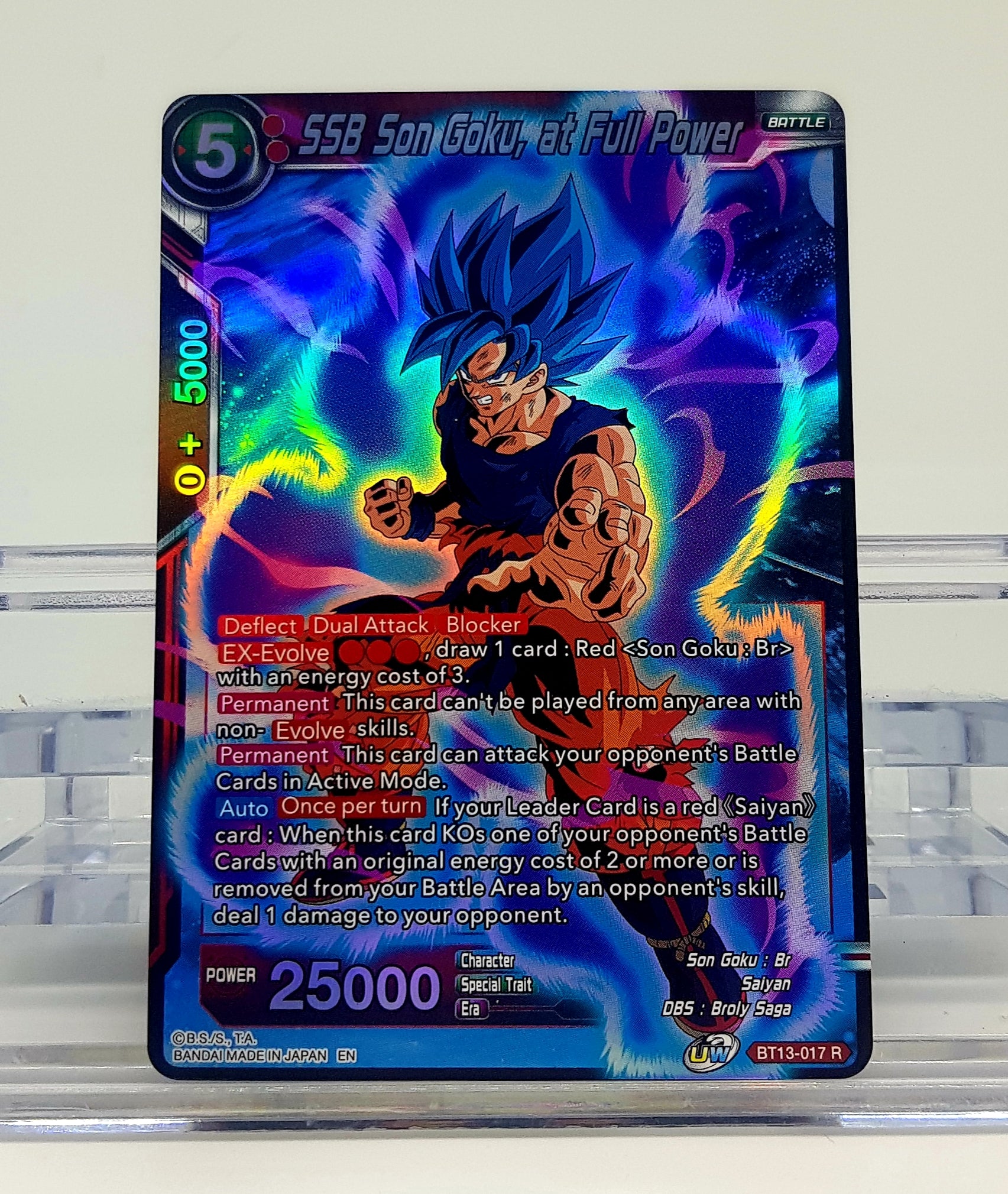 Dragon Ball Super SSB Son Goku Full Power Foil Card BT13-017 | Collectible Trading Card Game (TCG) for Anime Fans & Card Battles