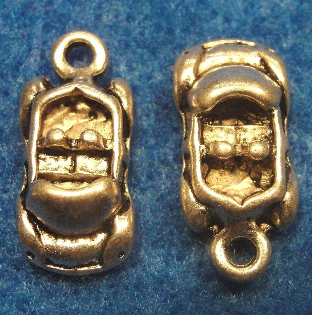 50 PCS Tibetan Silver Car Charm Pendants - Bulk Wholesale DIY Jewelry Making Supplies for Necklaces, Bracelets, Keychains & Crafts (Gifts & Accessories) - Perfect for Car Enthusiasts, Jewelry Makers & Craft Projects