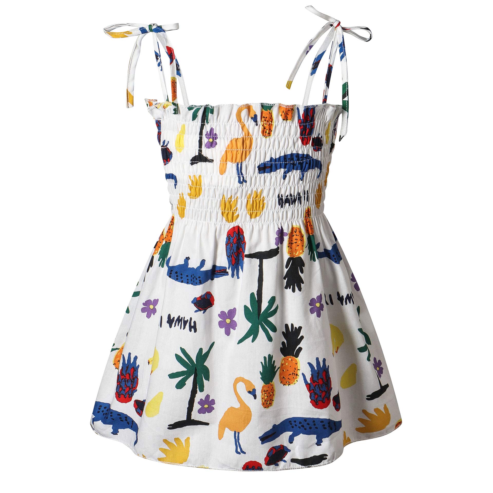 Symunnia Toddler Baby Girl Floral Princess Sundress - Sleeveless Spaghetti Strap Summer Dress for 1-3 Years Old | Perfect for Beach, Party & Outdoor Play