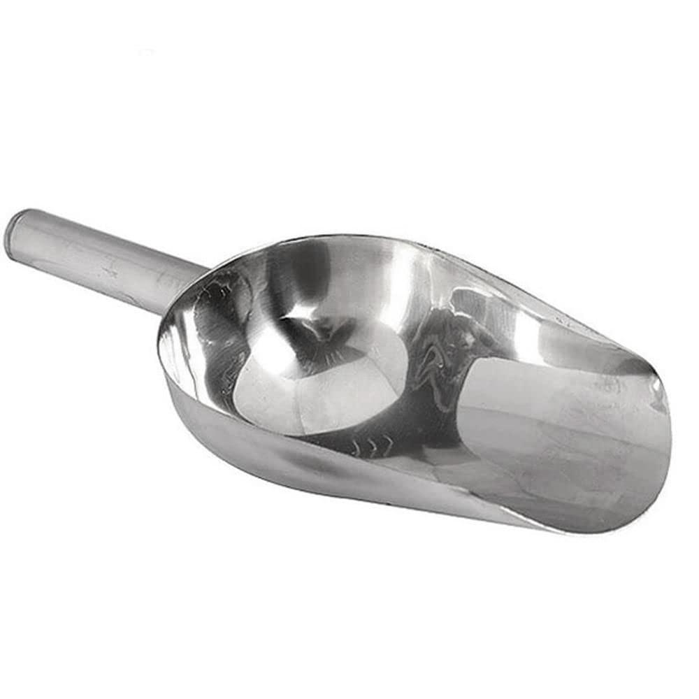 1PCS Stainless Steel Sugar Ice Scoop - Mini Metal Utility Scoop for Candy, Ice Cubes, Flour - Perfect for Kitchen, Coffee, Baking & Cocktail Making