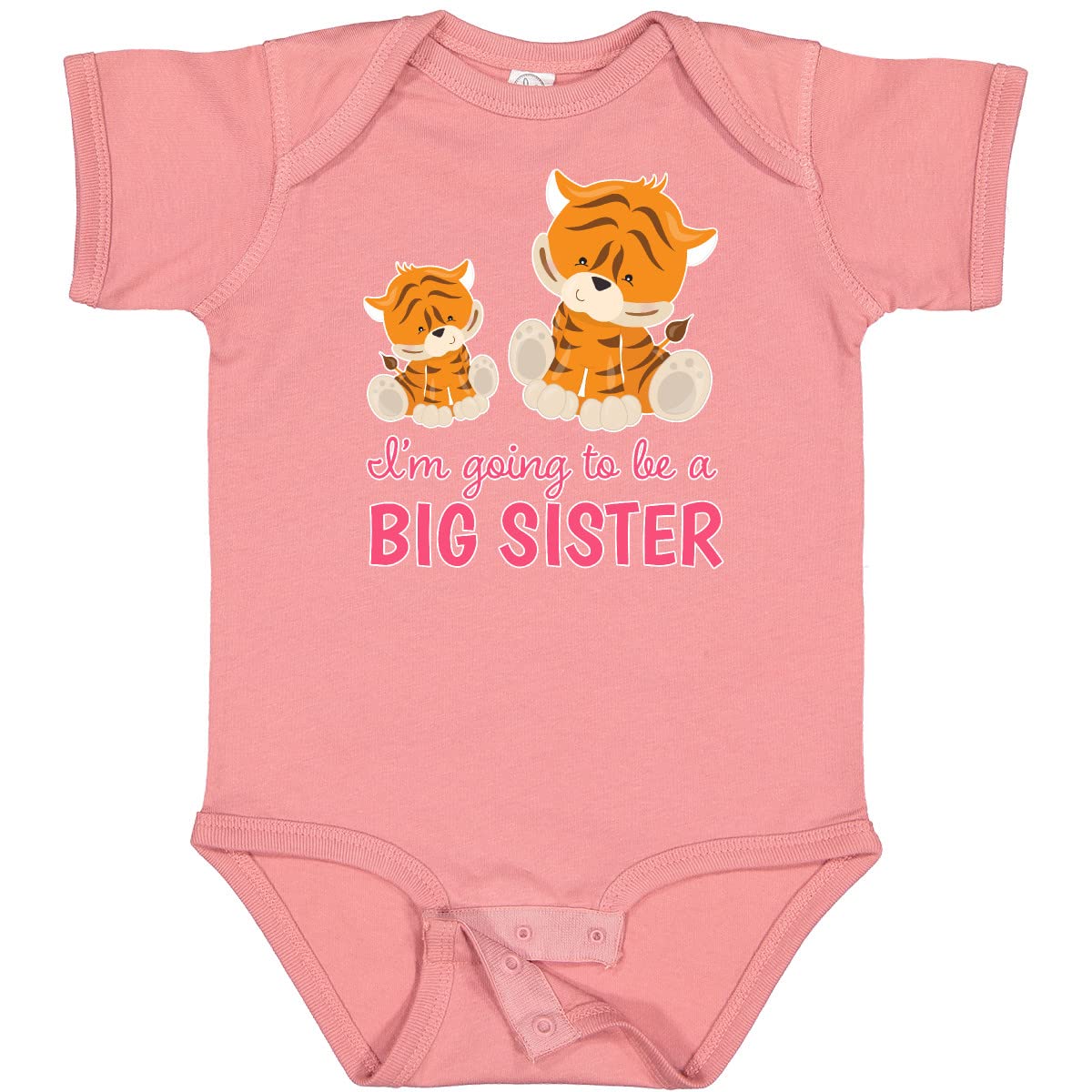 Inktastic 'I'm Going to Be a Big Sister' Baby Bodysuit - Soft Cotton Onesie for Newborn Announcement & Sibling Gift