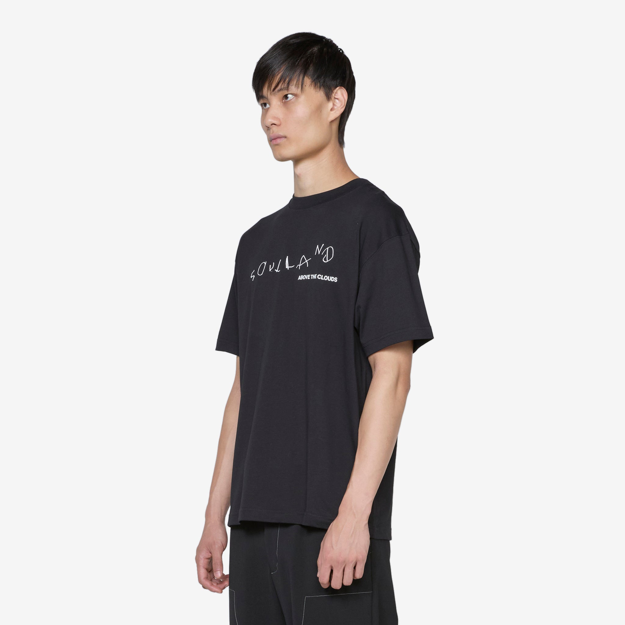 Above The Clouds Black T-Shirt - Soft Cotton Tee for Men & Women - Perfect for Casual Wear, Travel, and Outdoor Adventures