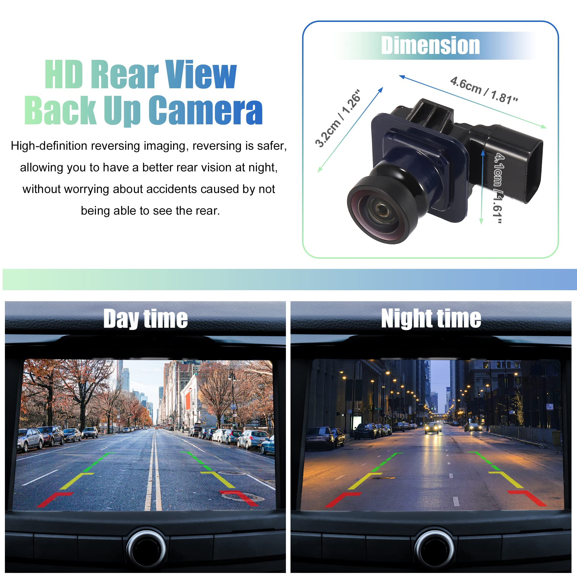 X AUTOHAUX Rear View Backup Camera OE# EB5Z-19G490-A - Compatible with Ford Explorer 2011-2015 | HD Reverse Parking Camera | Easy Installation | Enhanced Safety for Night Driving & Tight Parking Spaces