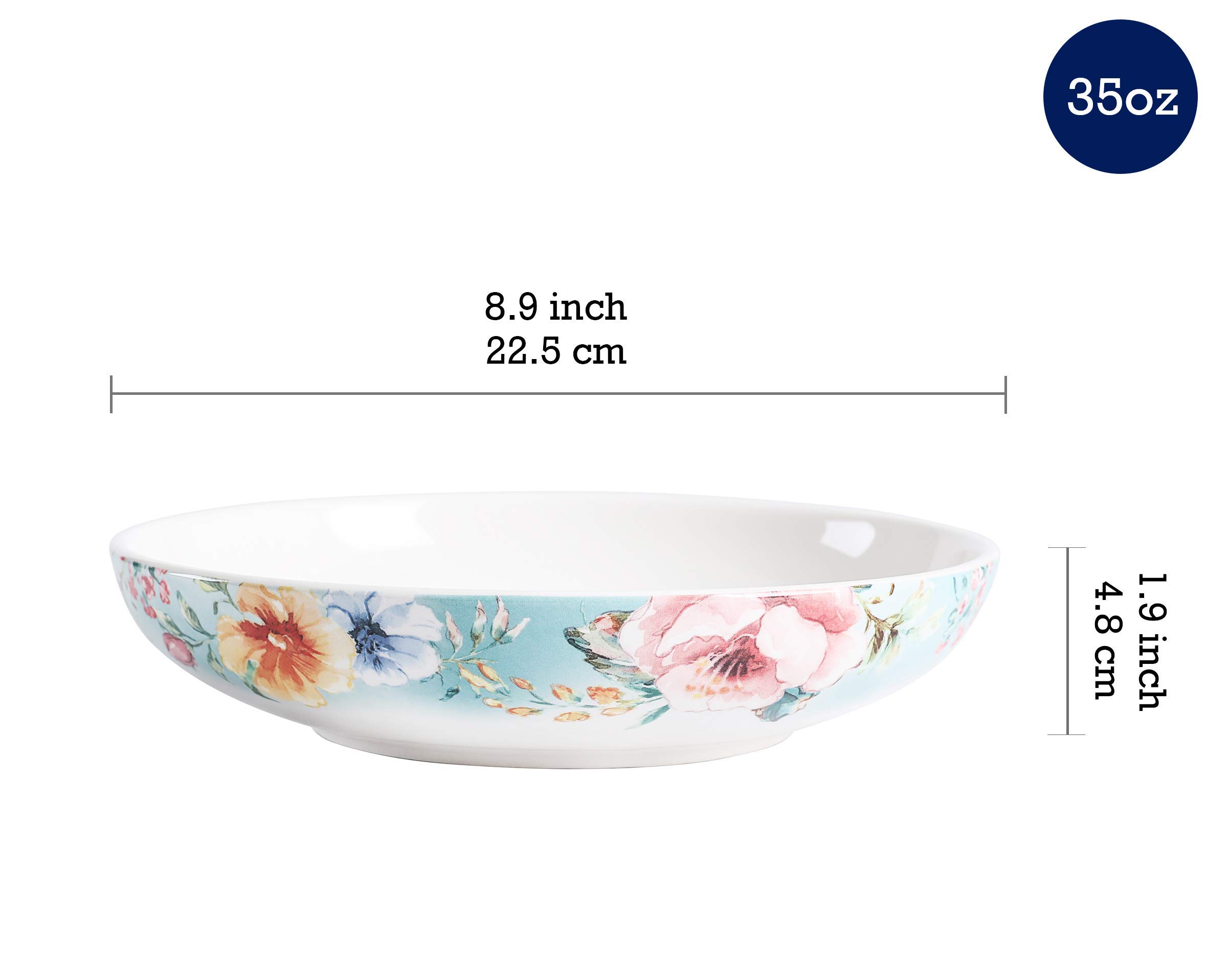 Bico Margret's Garden 12-Piece Ceramic Dinnerware Set - Service for 4 with 11
