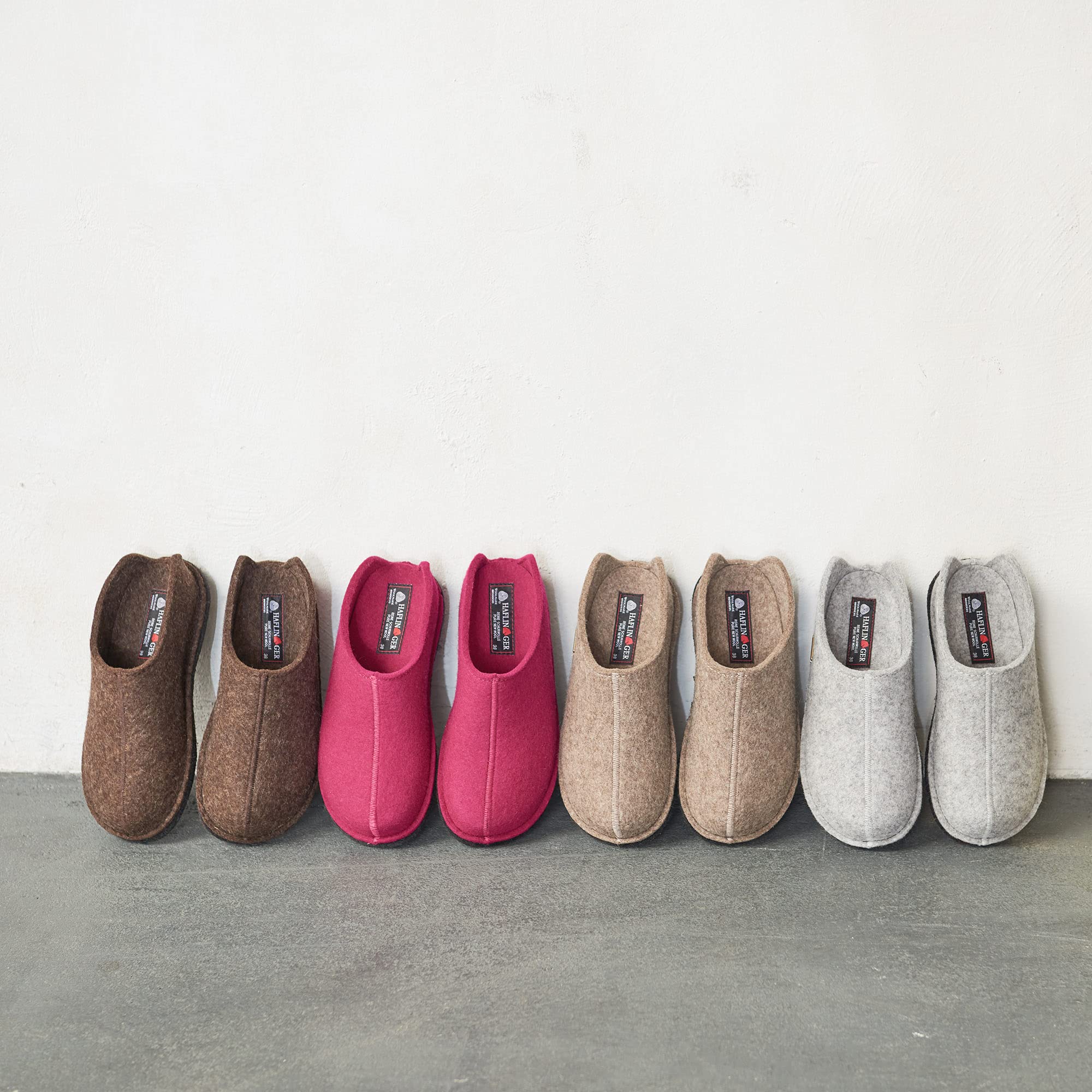HAFLINGER Men's Open Back Slippers - Comfortable House Shoes for Indoor & Outdoor Use - Size 4 US - Perfect for Relaxing at Home, Gardening, or Quick Errands