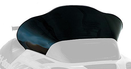 PowerMadd 13223 Cobra Windshield for Ski Doo ZX - Black Low Height Windshield - Snowmobile Wind Protection for Cold Weather Riding