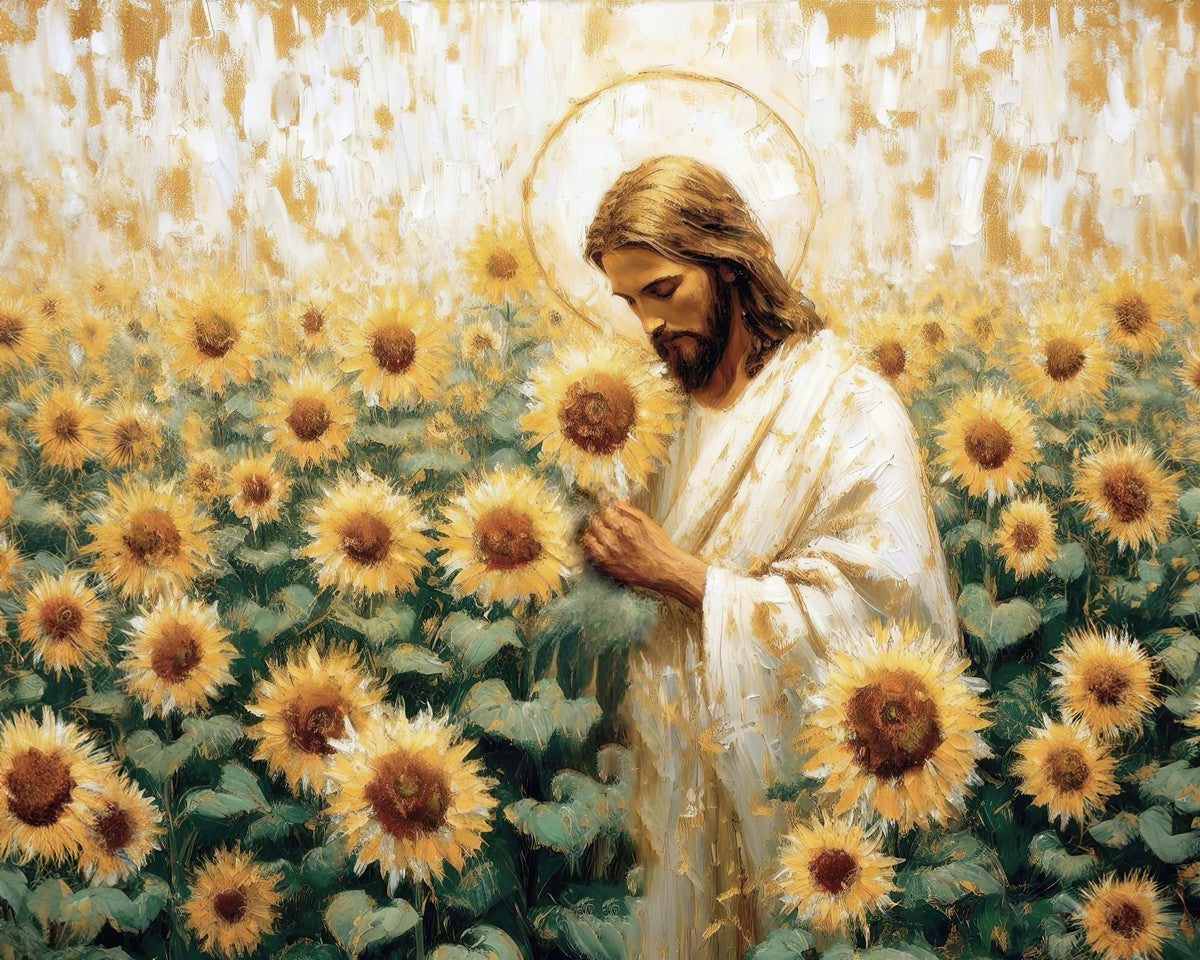Following The Son Gallery Wrap Canvas Art - Religious Home Decor for Living Room, Bedroom & Office Wall