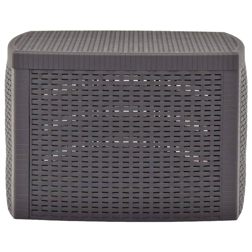 Modern Minimalist Outdoor Patio Side Table with Extra Storage - 21.3