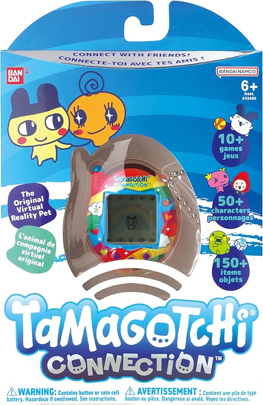 Tamagotchi Connection Virtual Pet - Rainbow Sky Edition | Interactive Digital Pet Game for Kids & Adults | Perfect for Travel, Gifts & Nostalgic Fun