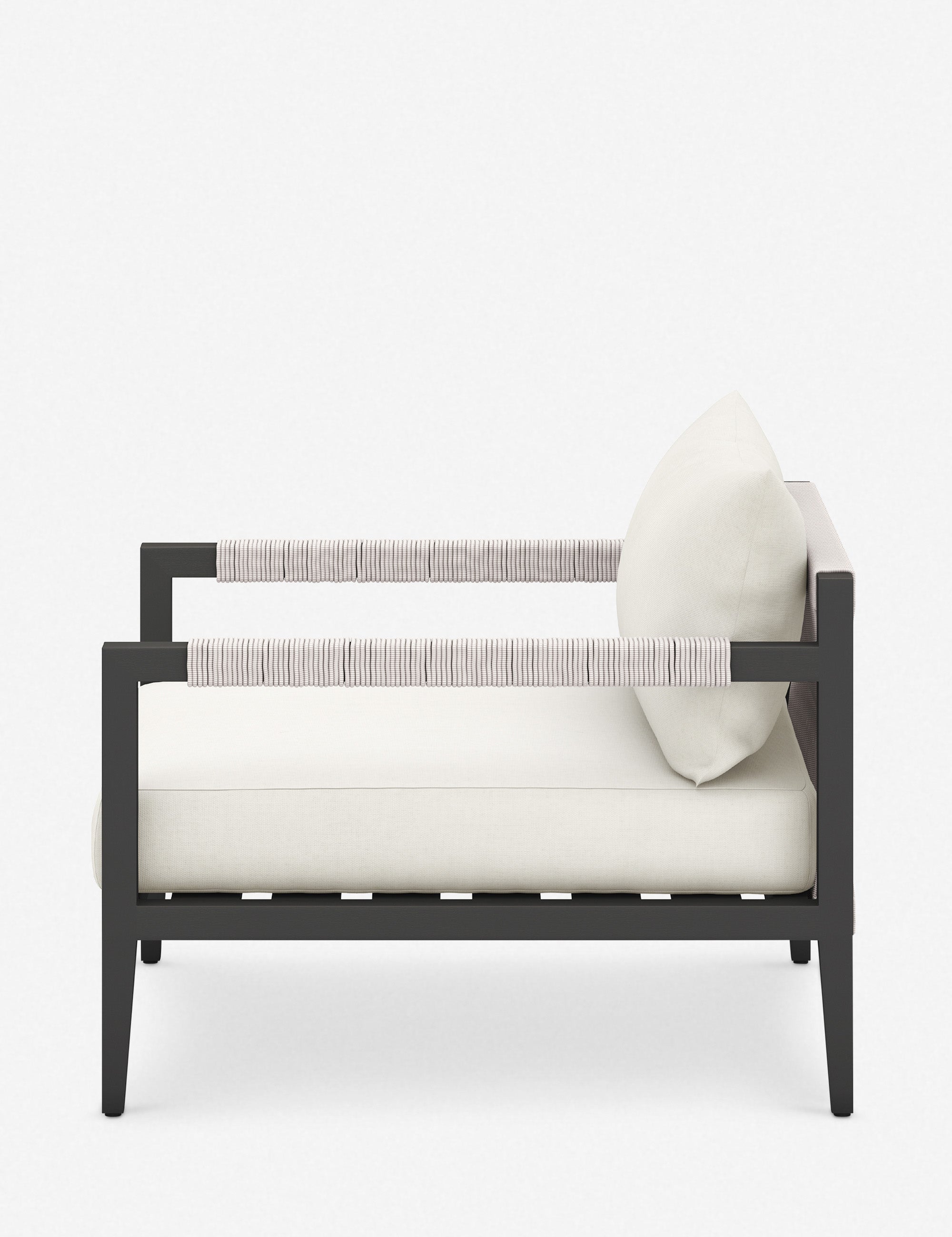 Cadenza Indoor Outdoor Accent Chair - Weather-Resistant Patio Lounge Chair for Garden, Poolside & Balcony - Modern Wicker Furniture with Cushions