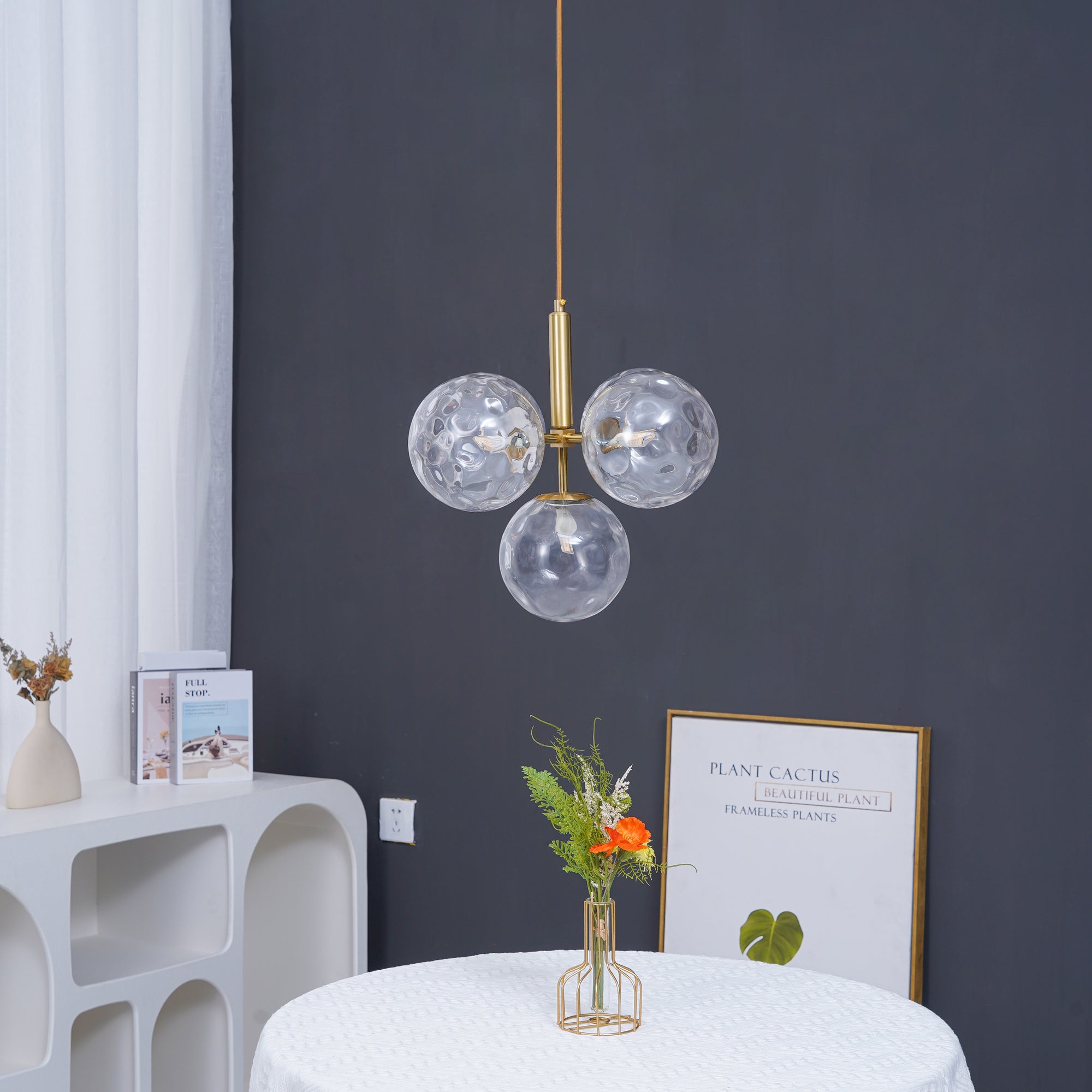 Miira Modern Pendant Light - Sleek Hanging Lamp for Kitchen Island, Dining Room & Bedroom - Adjustable LED Ceiling Light Fixture with Dimmable Warm White Light