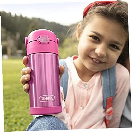 Thermos Funtainer 12oz Stainless Steel Vacuum Insulated Kids Water Bottle with Straw - Leak Proof, BPA Free, for School, Travel & Outdoor Activities - Blue