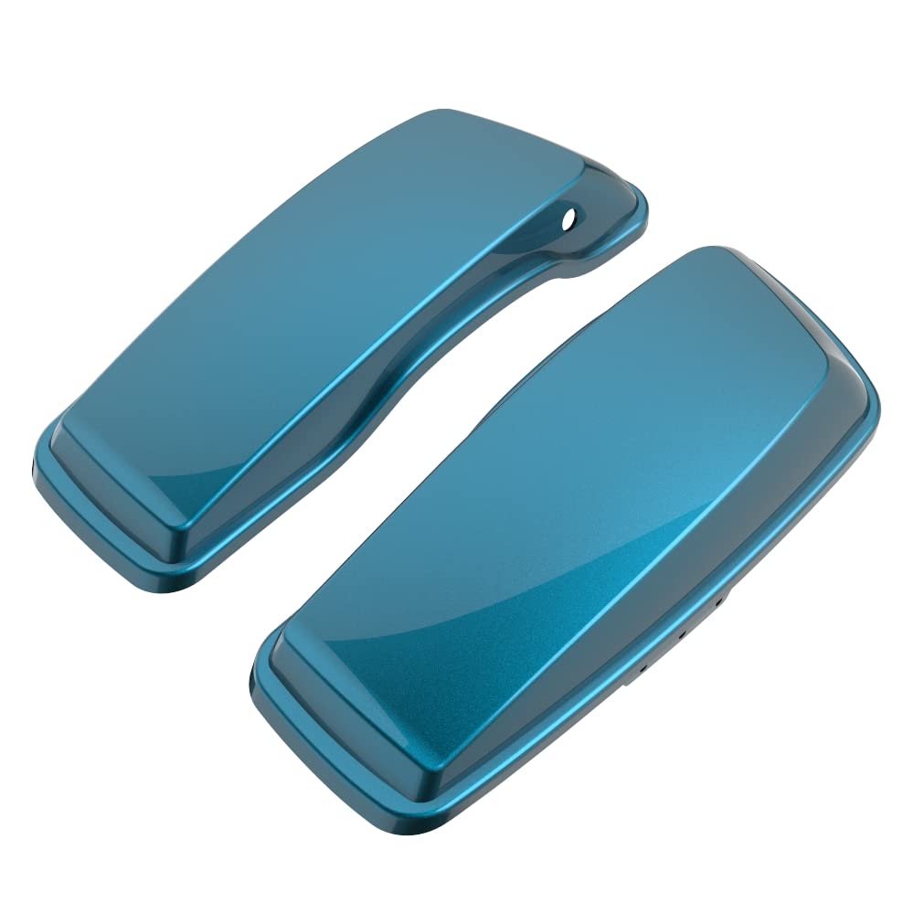 Advanblack Motorcycle Saddlebag Lids - Compatible with Harley-Davidson Touring, Road Glide, Street Glide Special, Road King (2014-2023 Models) | Durable Replacement Covers for Enhanced Storage & Style on Long Rides