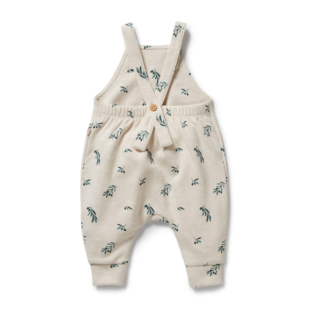 Little Olive Organic Waffle Overall - Soft Cotton Baby Romper for Boys & Girls | Perfect for Playtime, Nursery & Photo Shoots