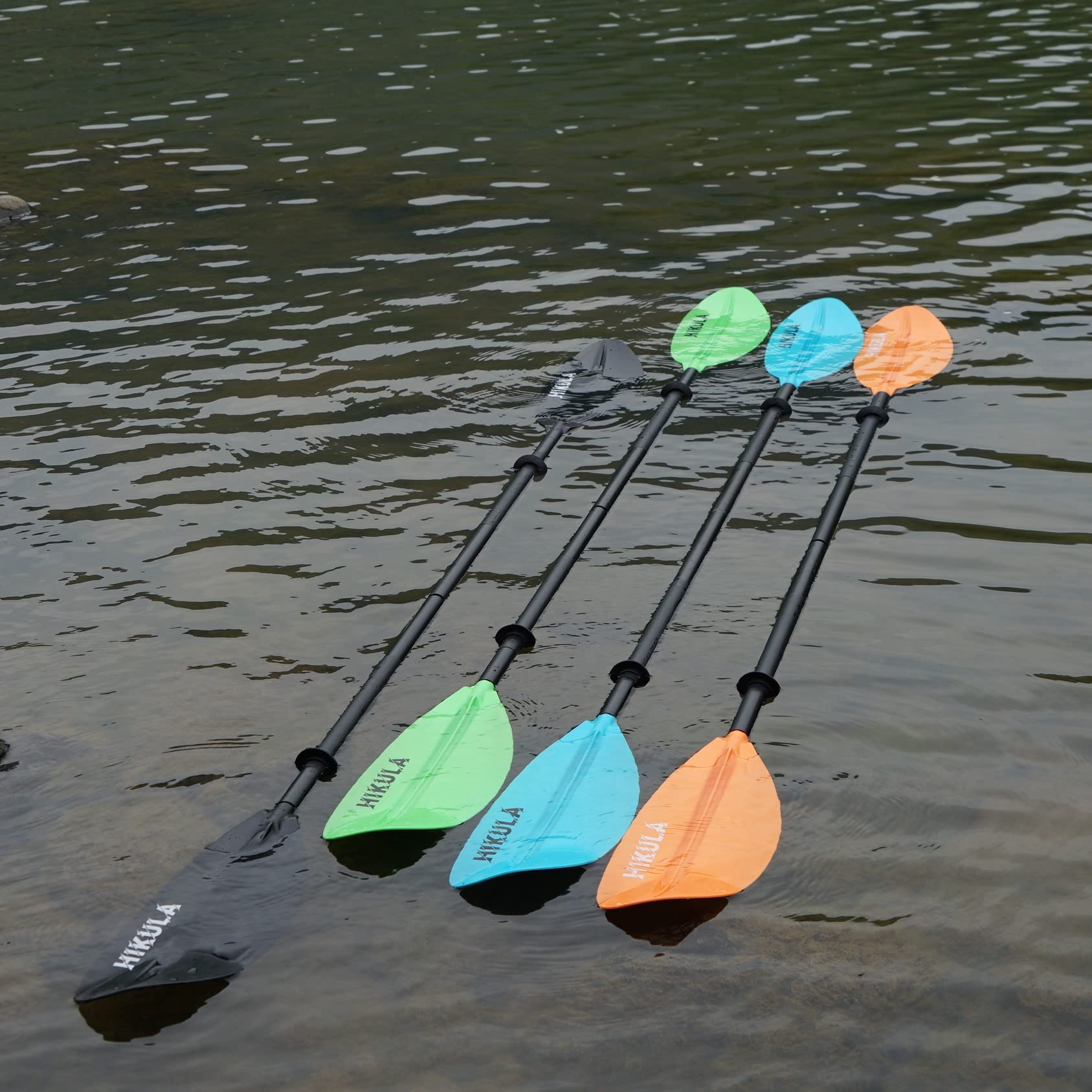 Premium 4-Piece Kayak Paddle - Lightweight Aluminum Shaft & Floating PP Blade (86.6in/220cm & 90.5in/230cm Options) - Perfect for Recreational Kayaking, Fishing, and Water Sports Adventures