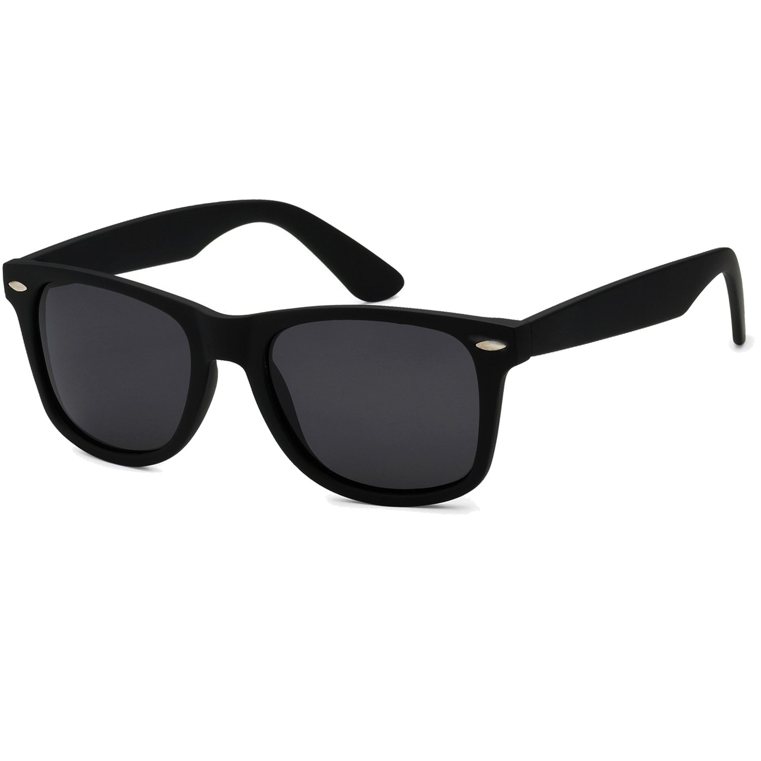 Vintage Horn Rimmed Retro Sunglasses for Men - Classic Black Aviator Style for Driving, Outdoor & Fashion Accessories