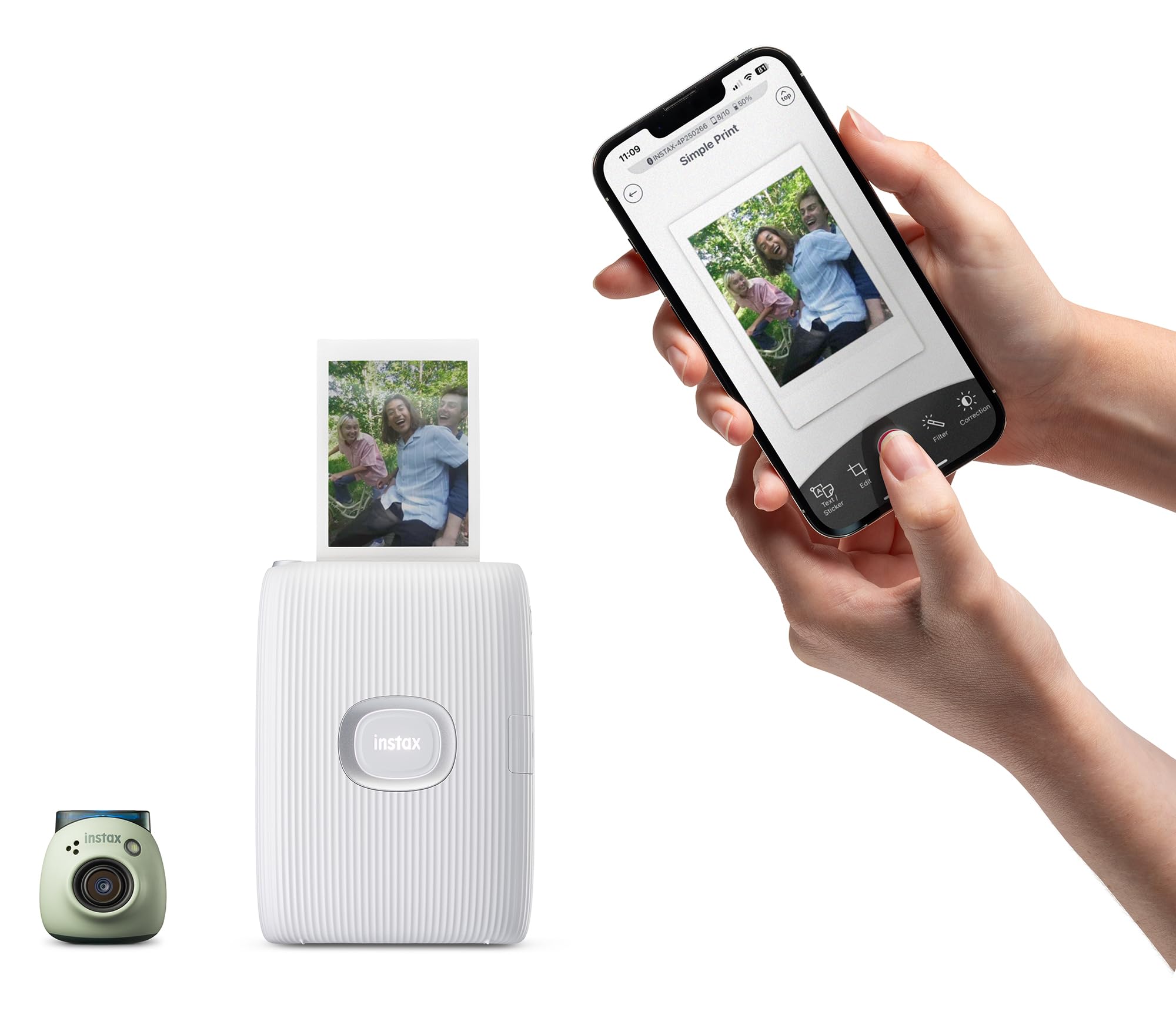 Fujifilm INSTAX PAL Digital Camera & INSTAX Mini Link 2 Smartphone Printer Bundle - Instant Photo Printing for Travel, Parties & Memories - Perfect Gift for Teens & Adults