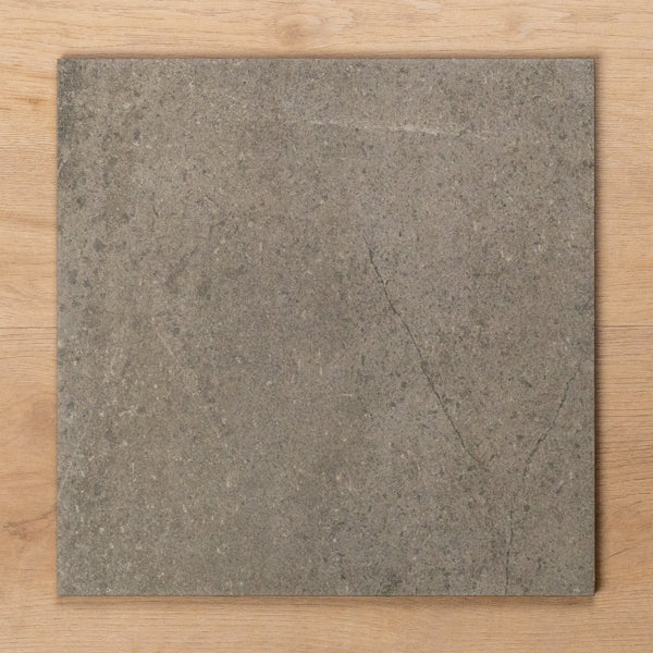 Premium Burleigh Grey Matt Cushioned Edge Porcelain Tile 300x300mm - Non-Slip Floor & Wall Tiles for Bathroom, Kitchen & Commercial Spaces