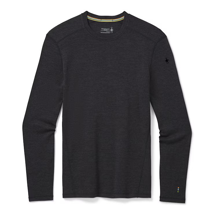 Premium Merino Wool Thermal Base Layer for Men - Classic Crew Neck Long Sleeve Shirt - Winter Warm Underwear for Skiing, Hiking & Outdoor Activities