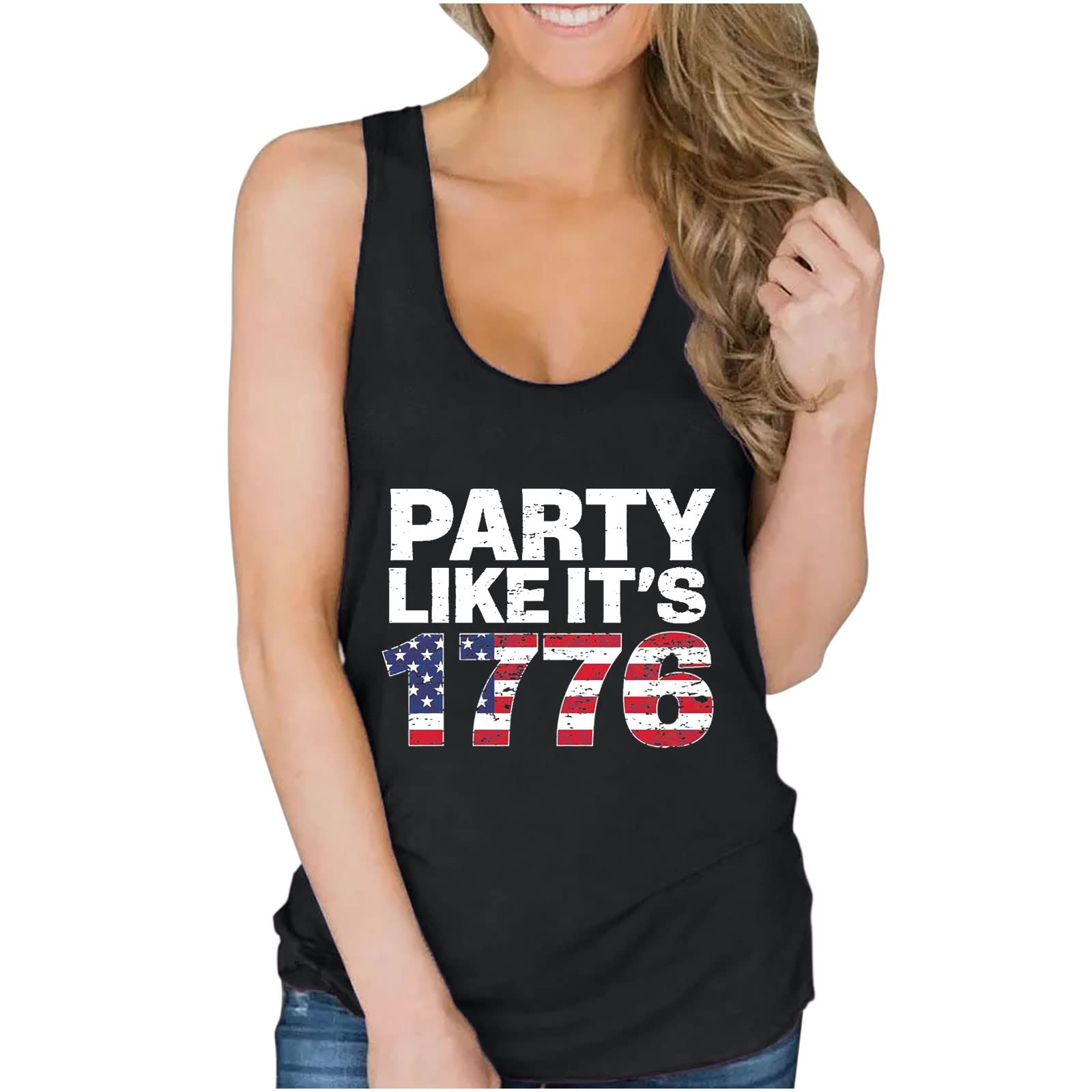HRAPDA Women's Casual Tank Tops - Sexy V-Neck Sleeveless Blouse for Summer Outings