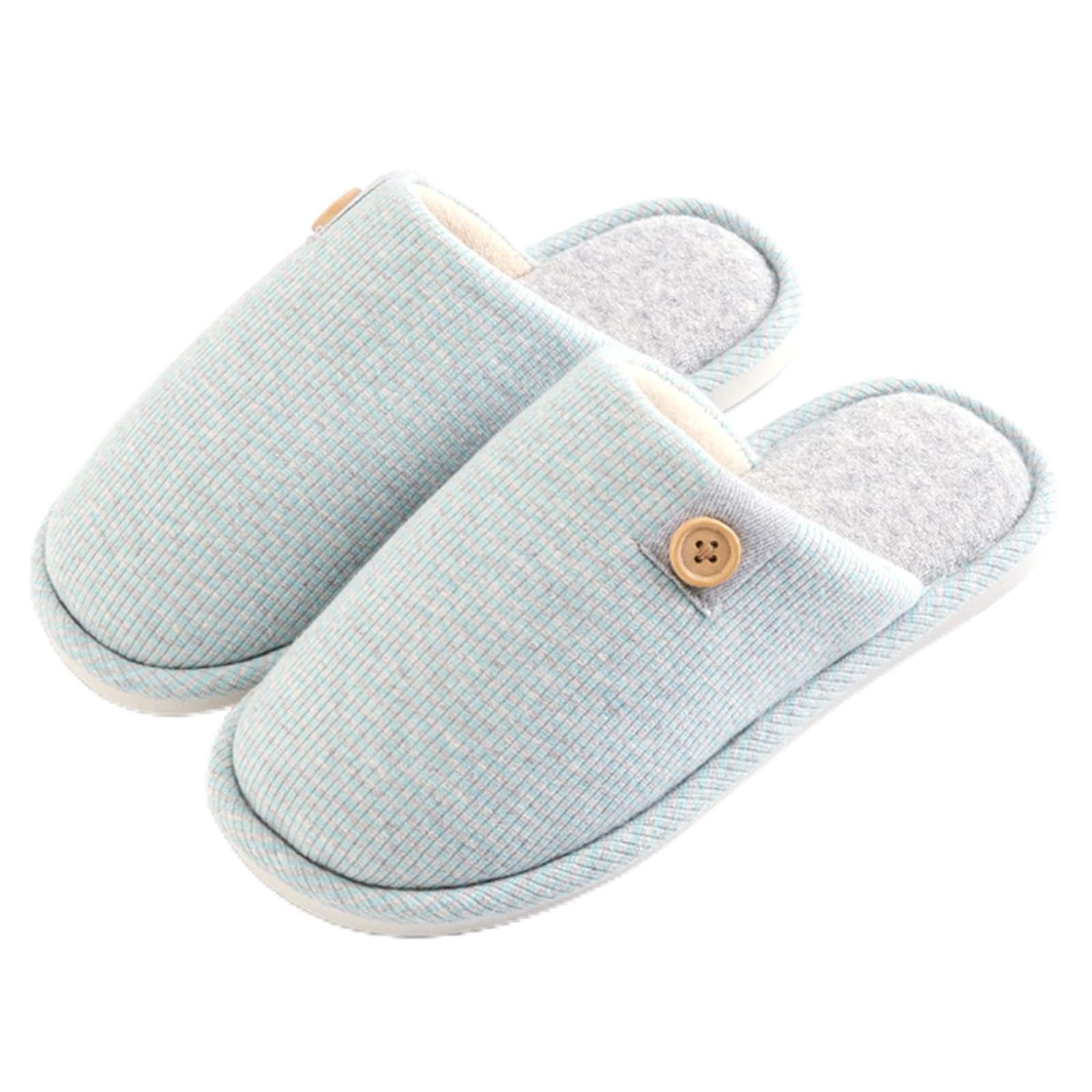 JHSLXD Women's & Men's Cotton Slippers - Non-Slip Winter Warm House Shoes for Indoor Comfort - Cozy Home & Office Wear for Cold Weather