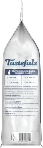 Blue Buffalo Tastefuls Natural Dry Cat Food for Adult Cats 7+ Years - Chicken Flavor, 7lb Bag - High Protein Senior Cat Food for Healthy Aging & Immune Support