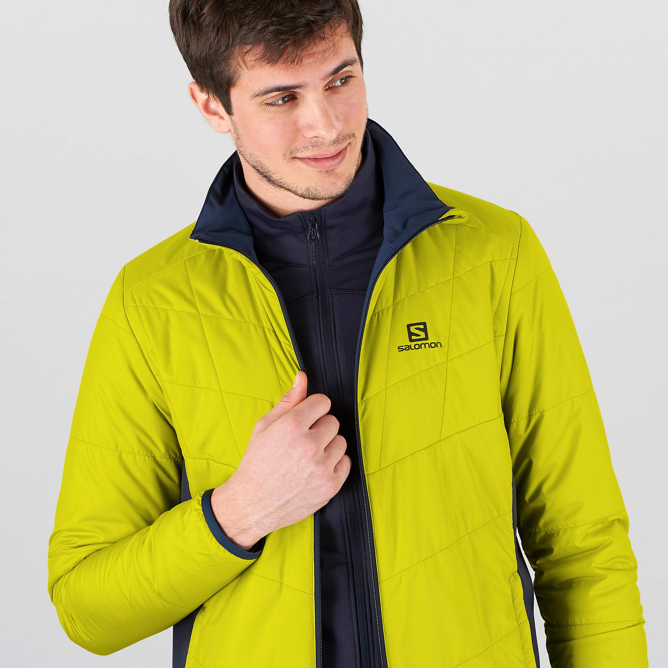 Salomon Men's Drifter Mid Jacket - Waterproof Hiking Jacket for Outdoor Adventures & Winter Sports