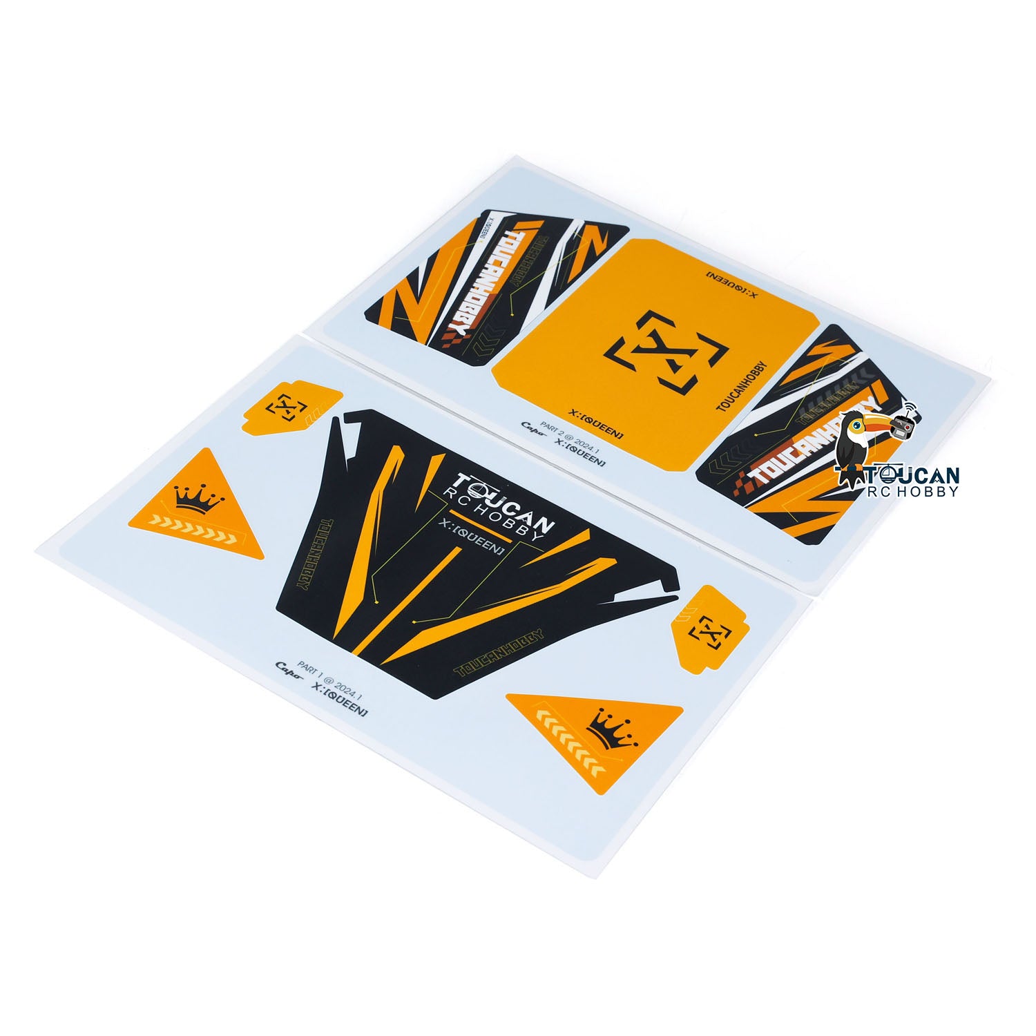 Custom PVC Waterproof Decal Stickers for Capo 1/8 U4 CD1582X RC Crawler - Durable Toucan Design for RC Hobby Vehicles - Perfect for Off-Road Climbing & RC Car Customization