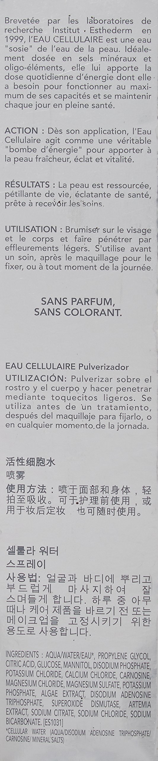 Institut Esthederm Cellular Water Spray 100ml - Hydrating Facial Mist for Dry & Sensitive Skin | Perfect for Travel, Gym & Office Refreshment