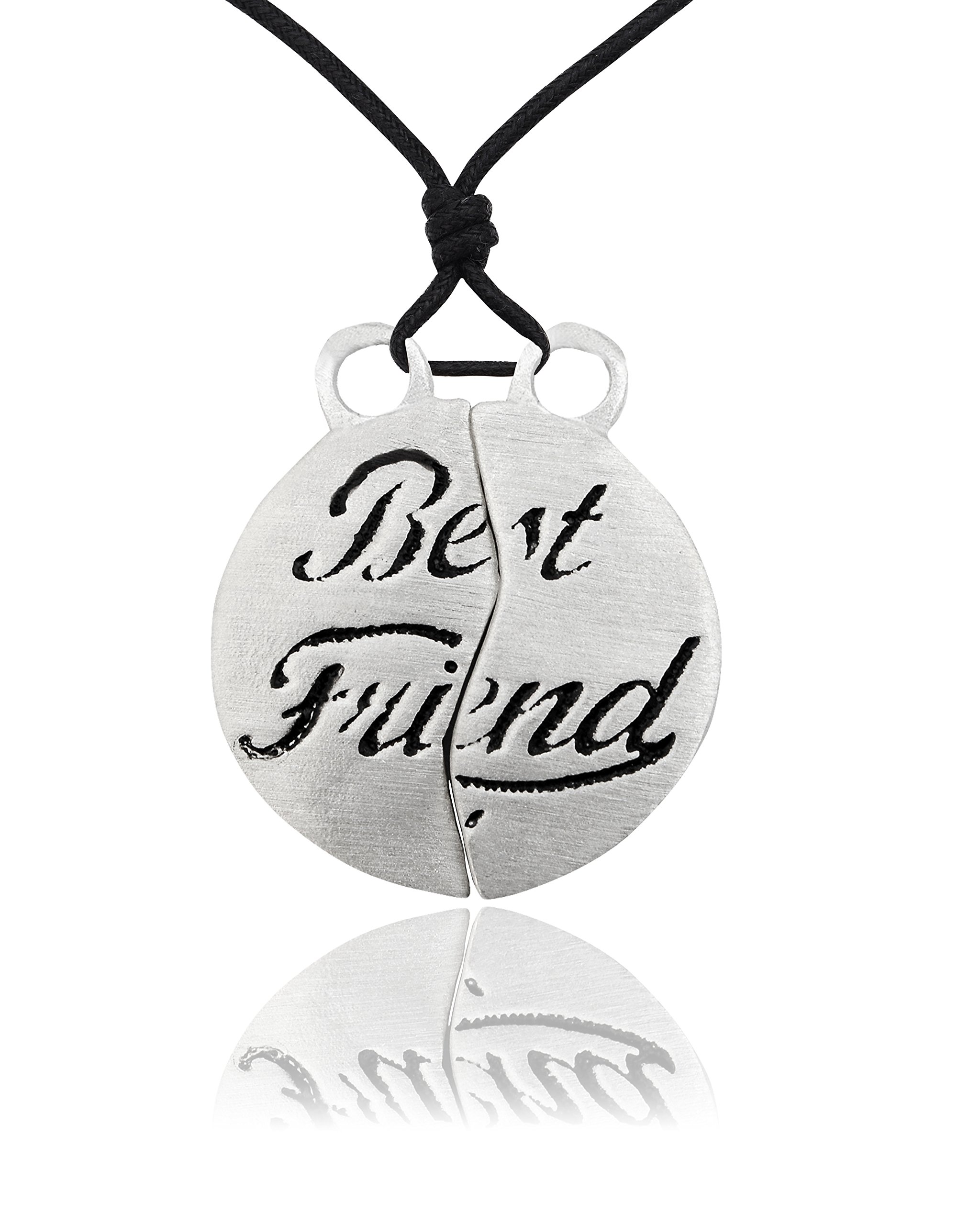 Yin Yang Silver Pendant Necklace - Best Friend Jewelry for Gifts