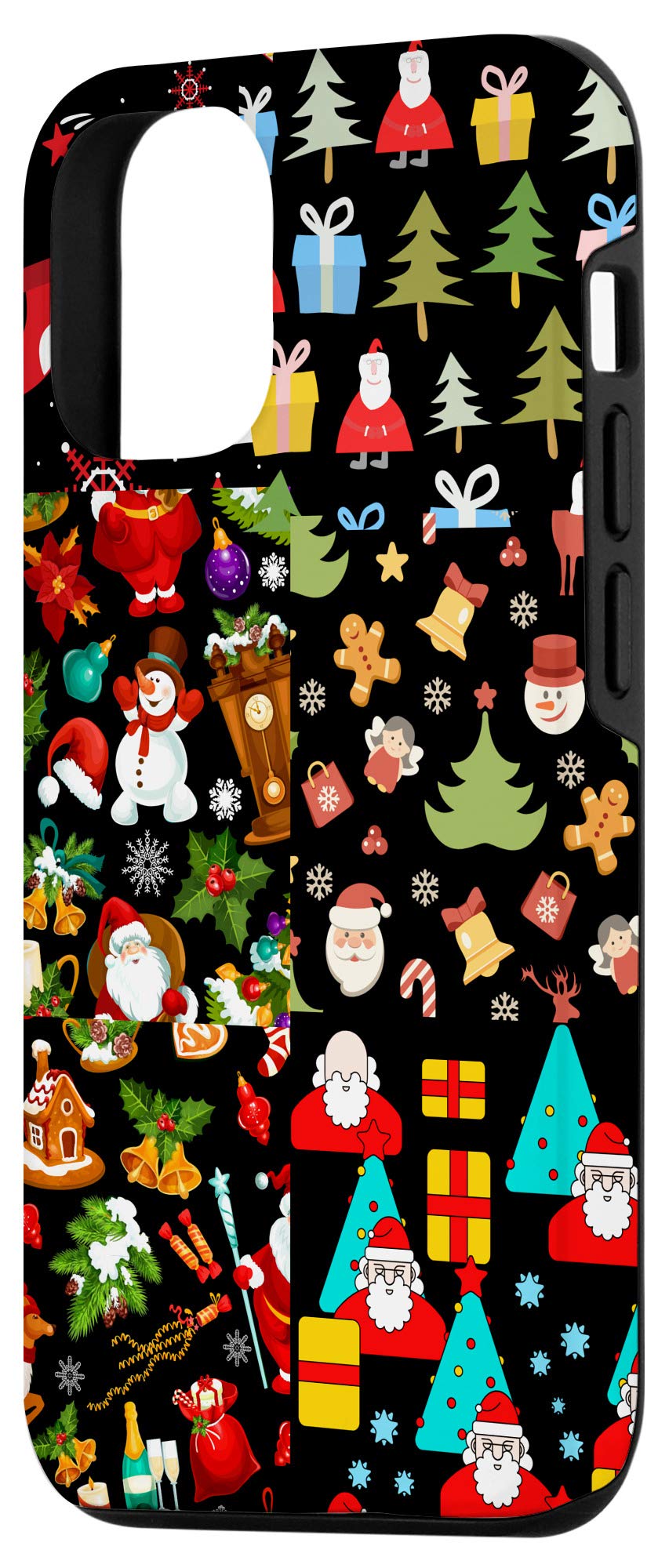 iPhone 12/12 Pro Christmas Santa Snowman Tree Ornament Case - Holiday Gift for iPhone 12 & 12 Pro - Perfect for Christmas Decorations & Festive Phone Protection