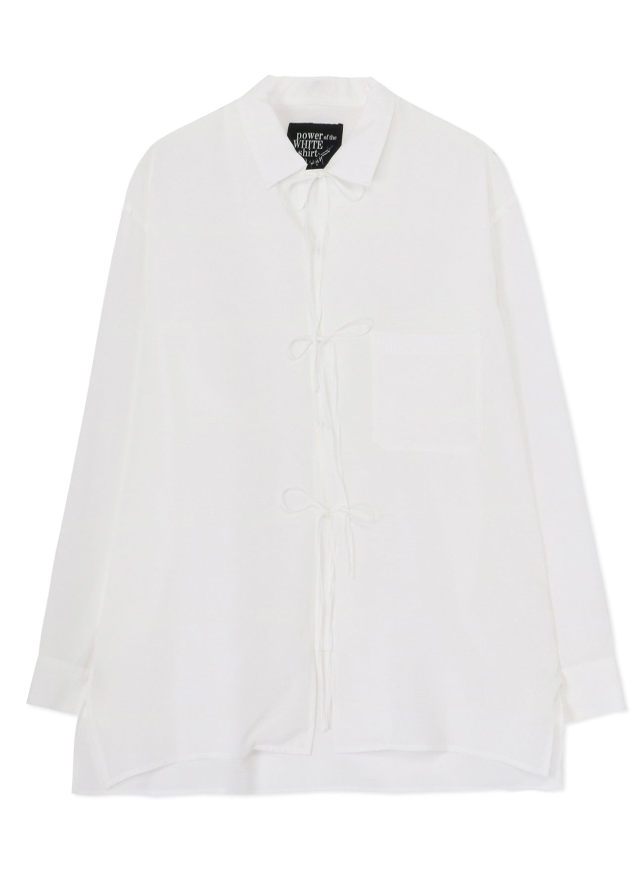 Breathable Cellulose Lawn Open Collar Ribbon Shirt for Women - Summer Casual & Office Wear